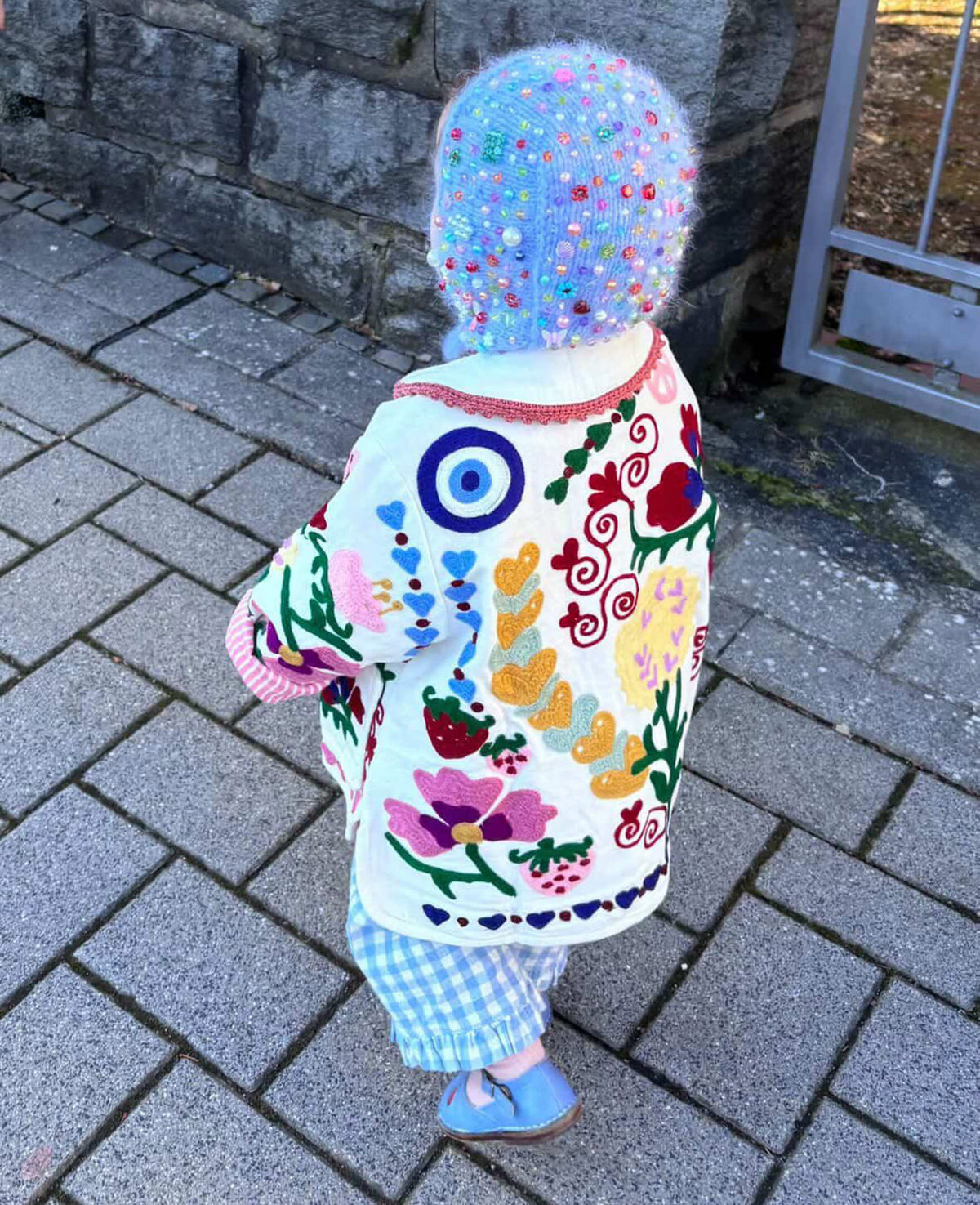 Maggie MINI Jacket - White Rose