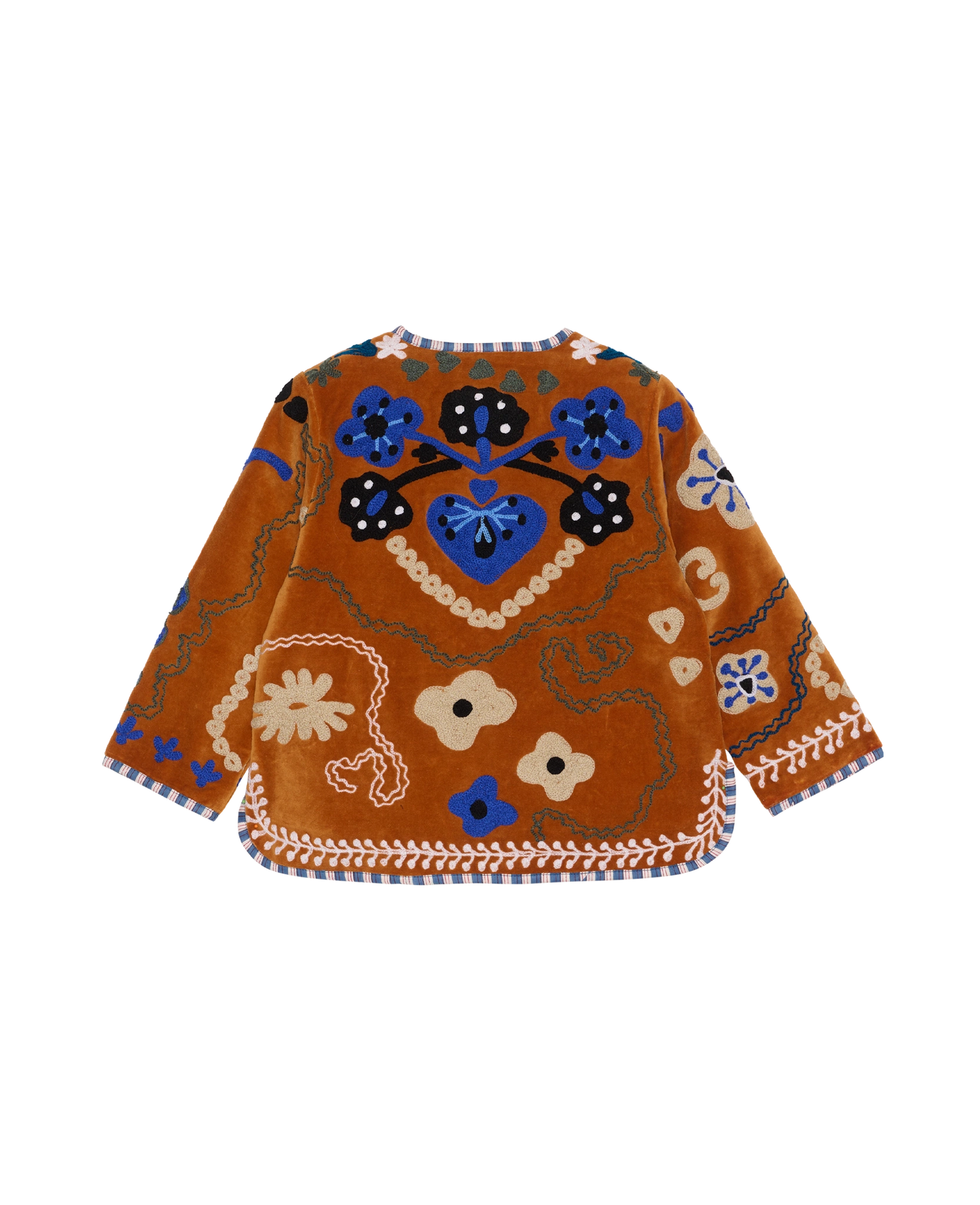 Maggie MINI Jacket - Velvet Blue Flowers
