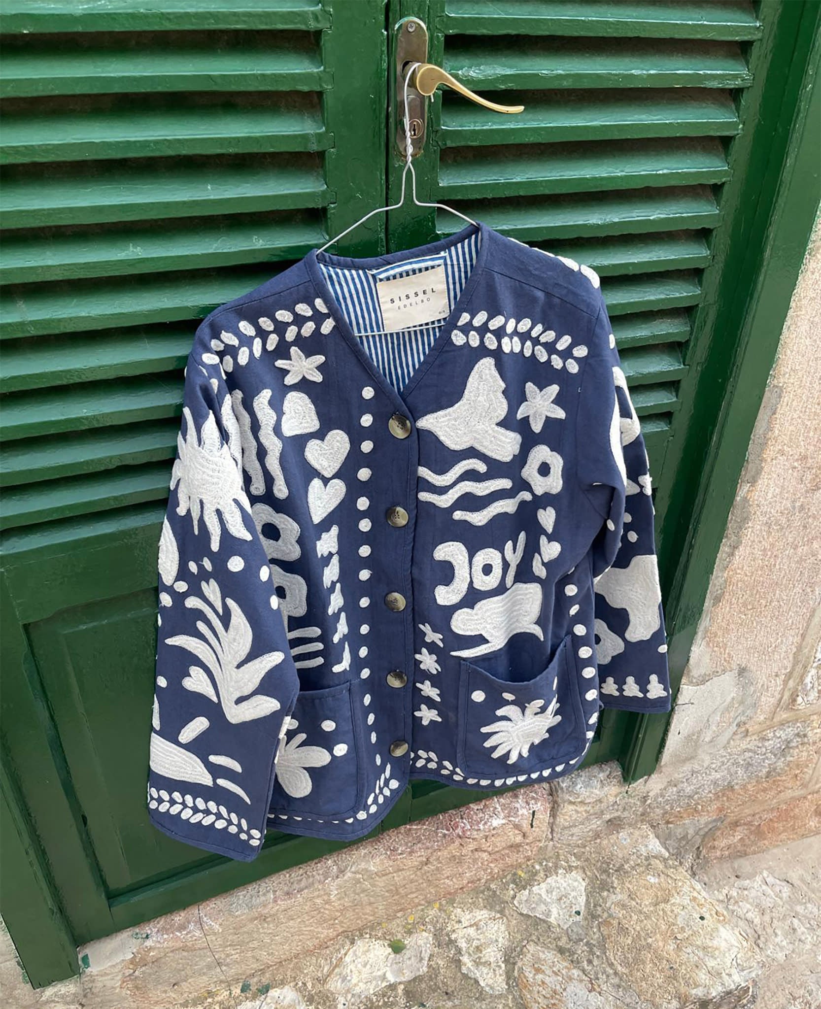 Maggie Jacket - Navy Peace – SISSEL EDELBO