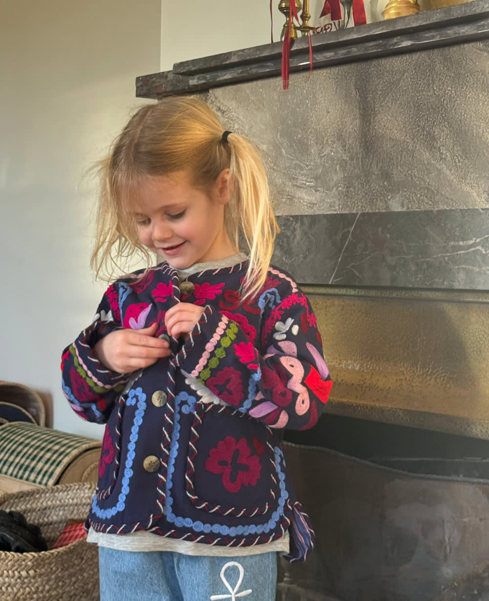 Maggie MINI Jacket - Navy Festival
