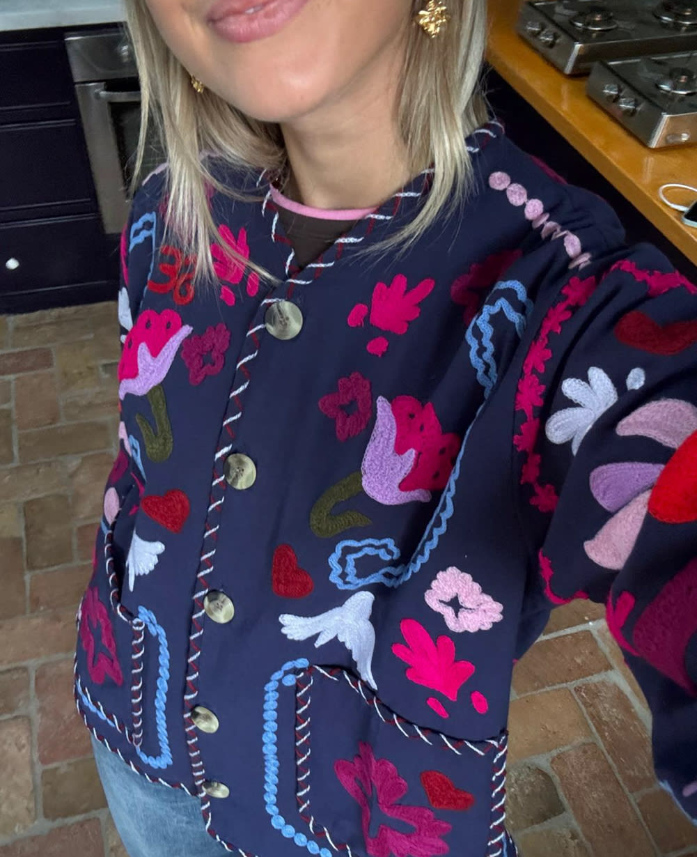 Maggie Jacket - Navy Festival