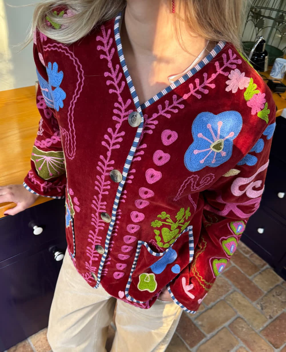 Maggie Jacket - Velvet Burgundy