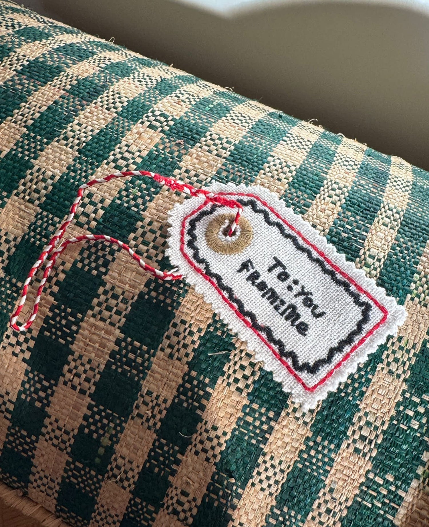 Manilla Tag Ornament - Snow