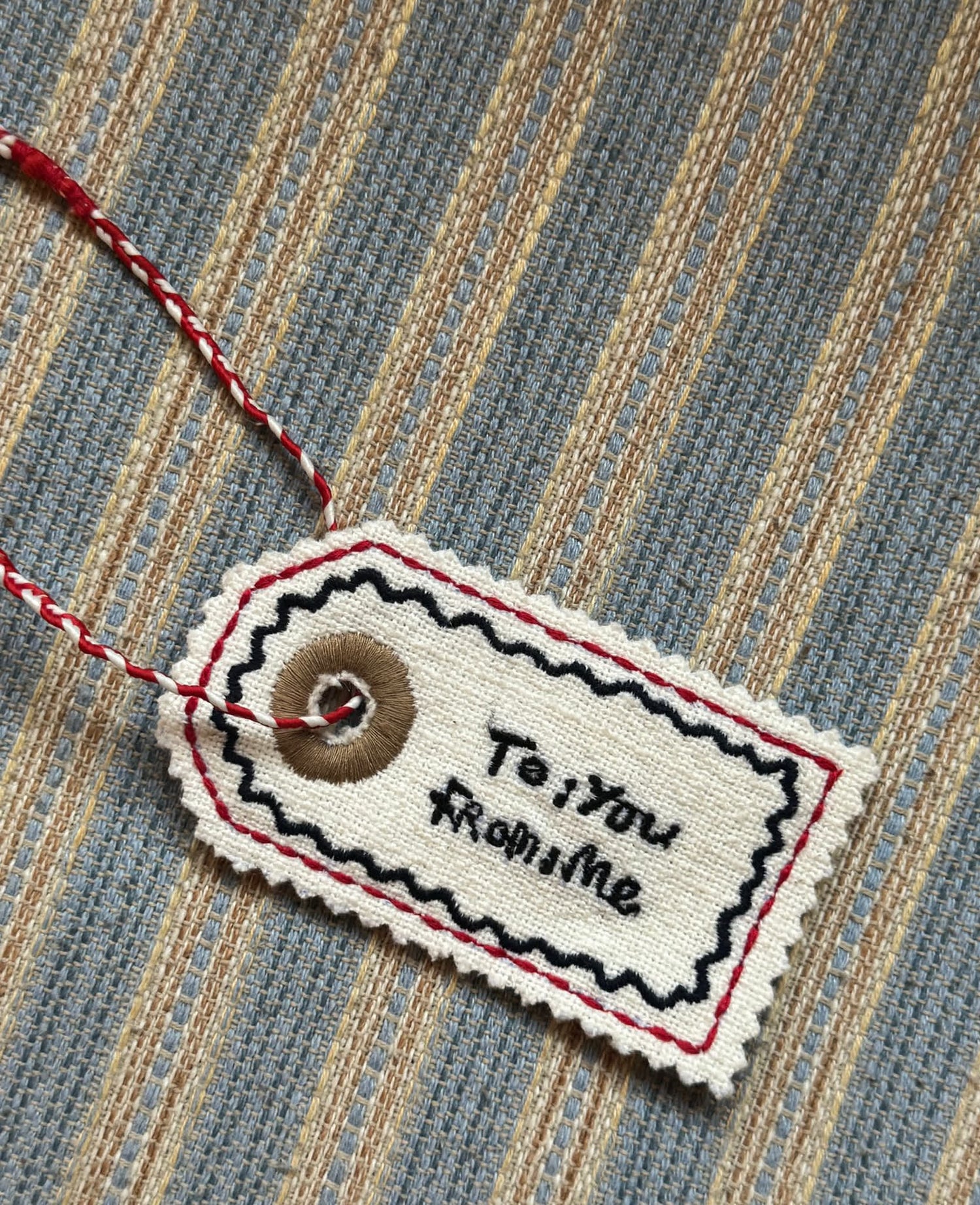 Manilla Tag Ornament - Snow