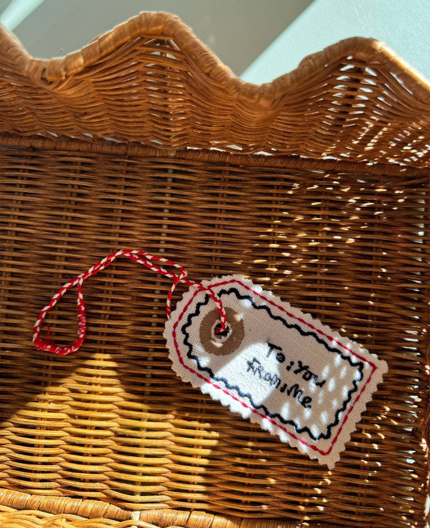 Manilla Tag Ornament - Snow