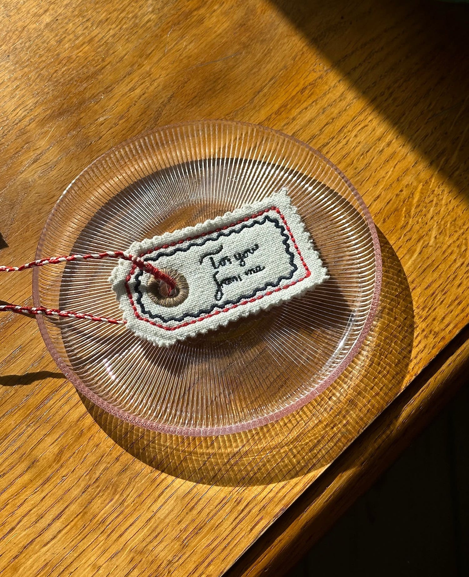 Manilla Tag Ornament - Snow