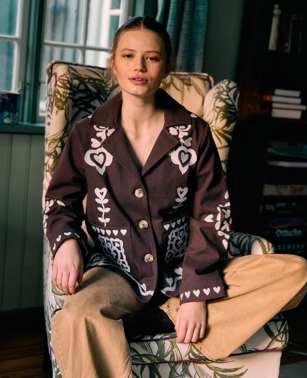 Margaret Blazer - Dark Plum