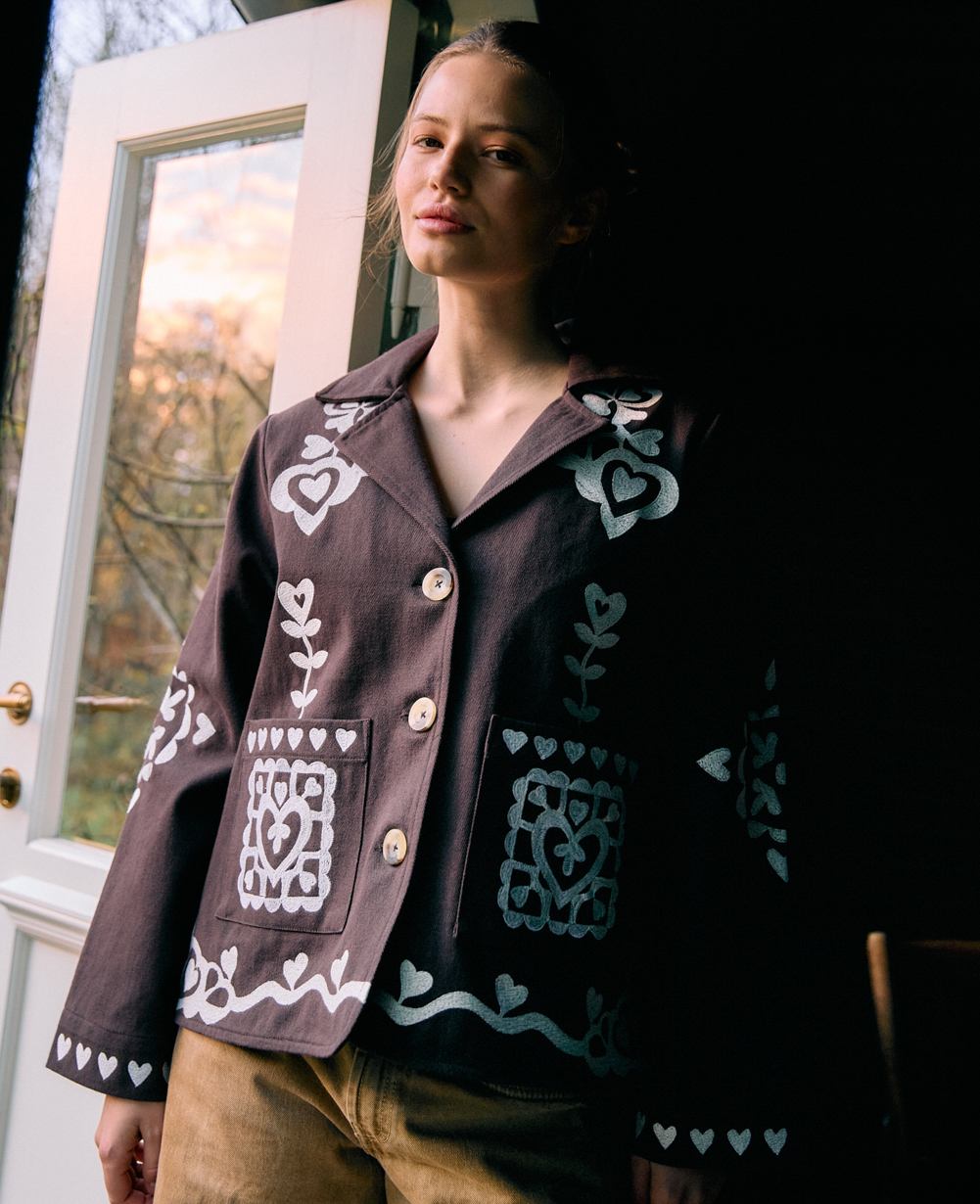 Margaret Blazer - Dark Plum