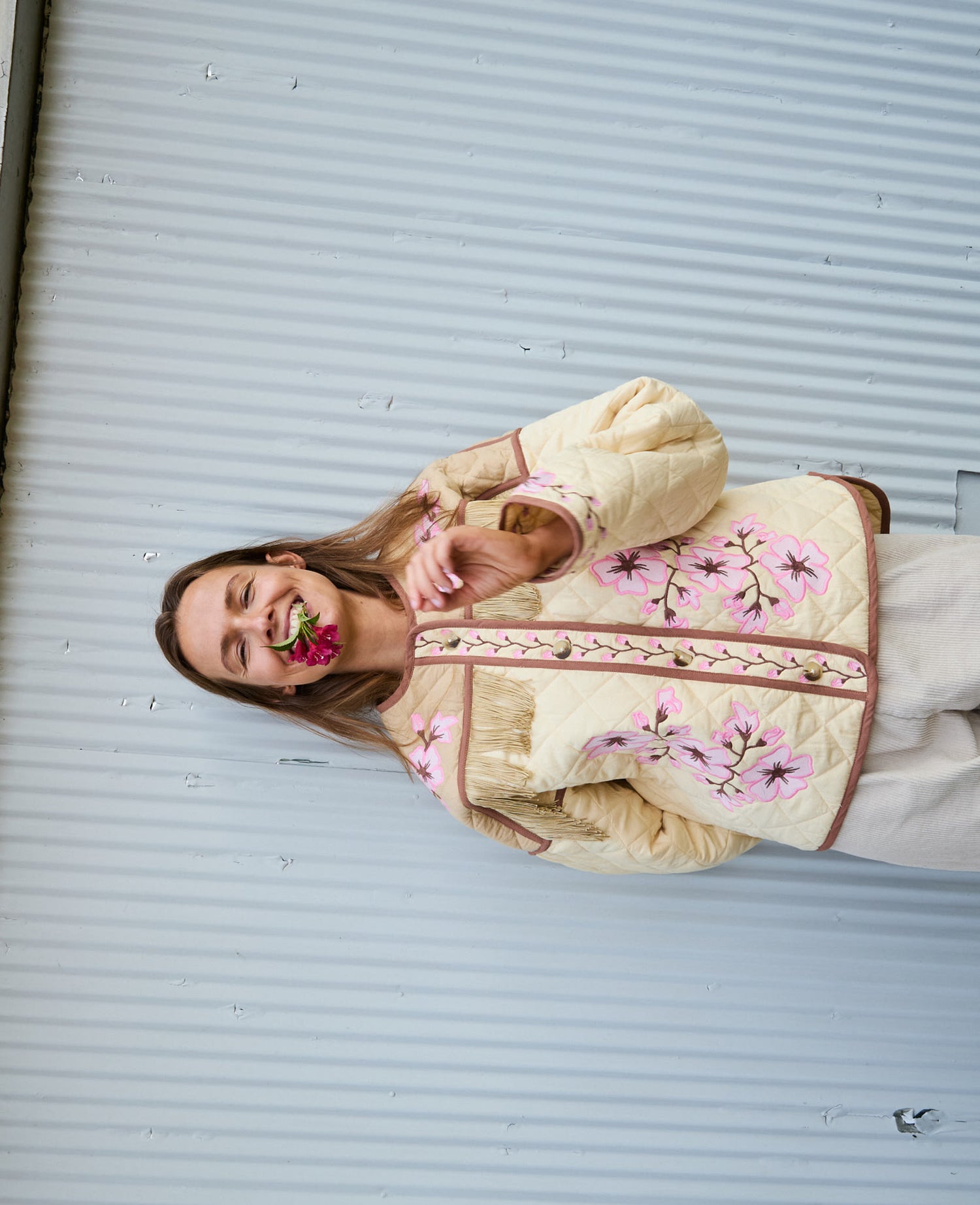 Mattie Jacket - Cherry Flower