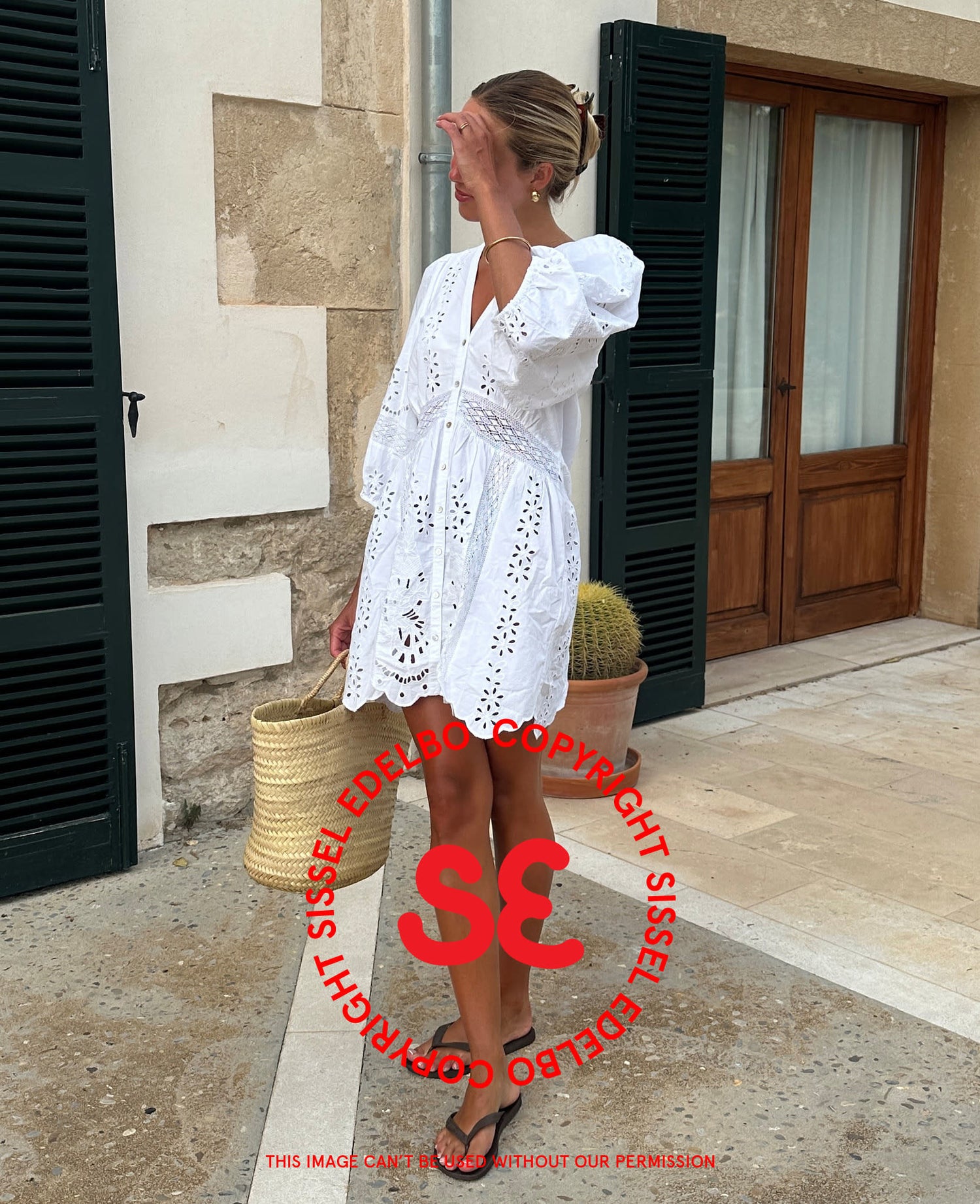 Mila Short Dress - Ecru