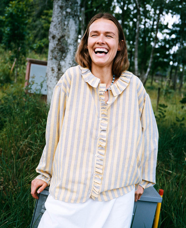 Mirelle Shirt - Yellow Stripes