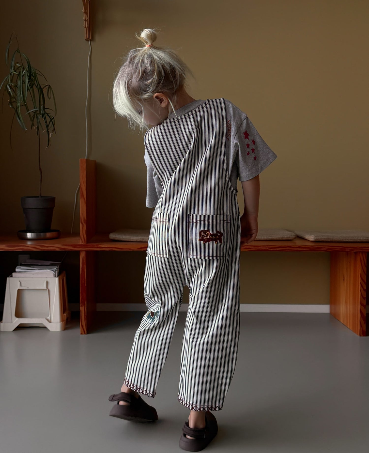 Moxie MINI Overalls - Milk Lad