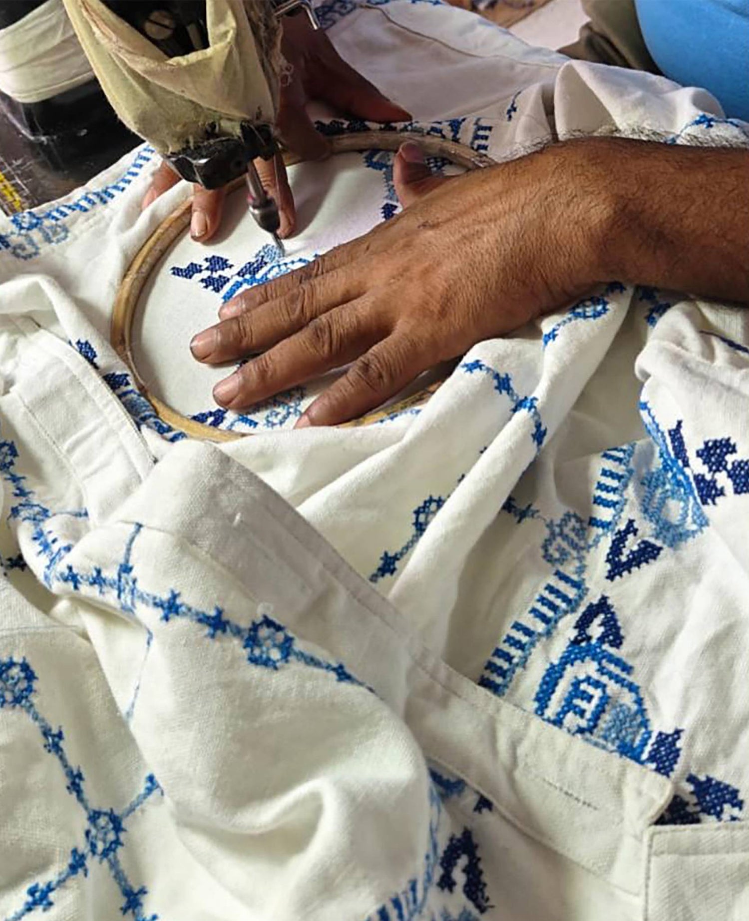 My Jacket - Ecru Blue