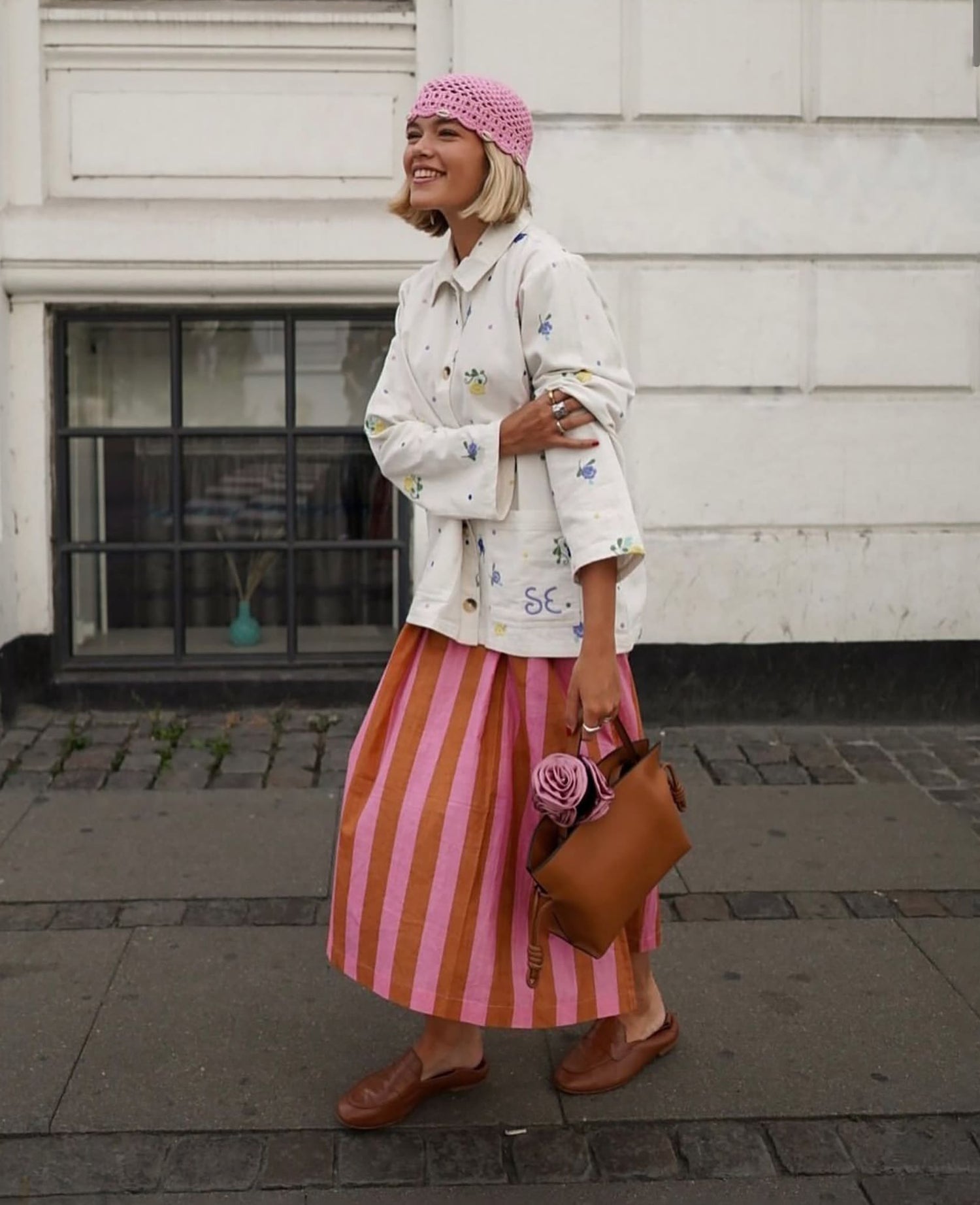 My Jacket - White Flower