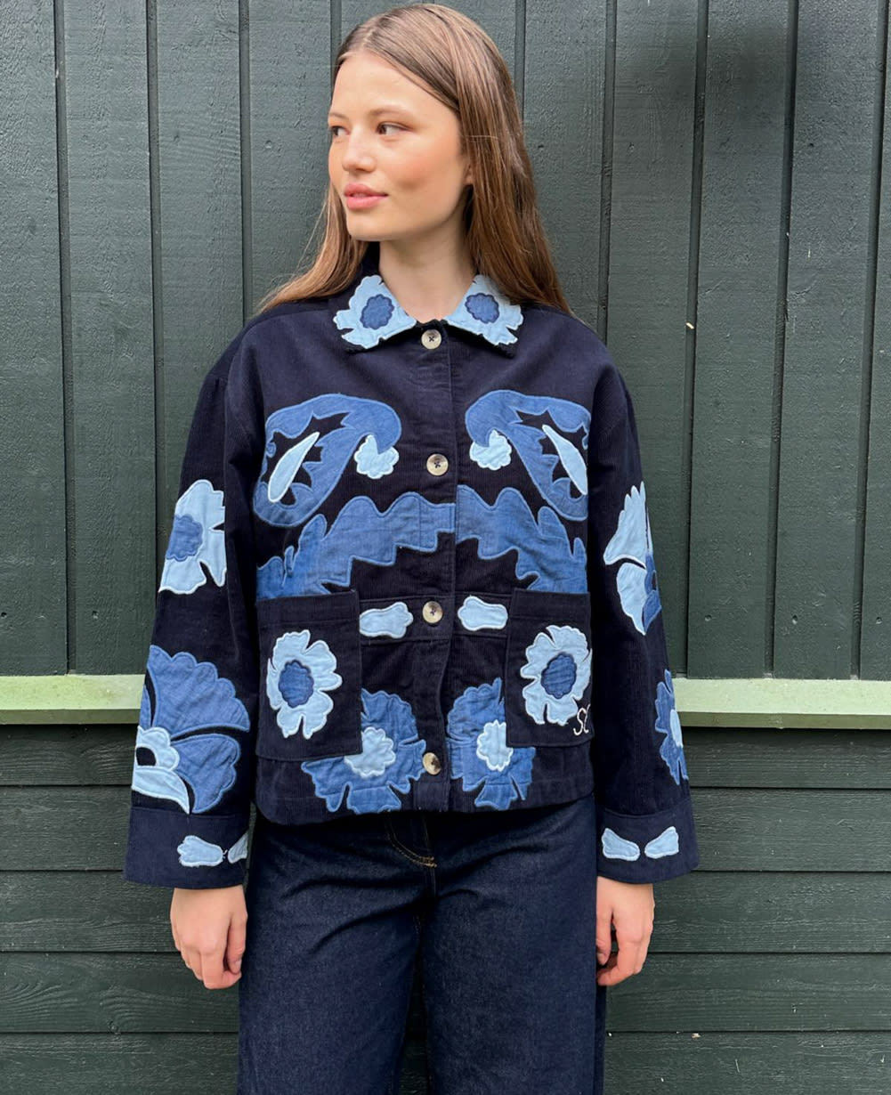 Mya Jacket - Navy Sea