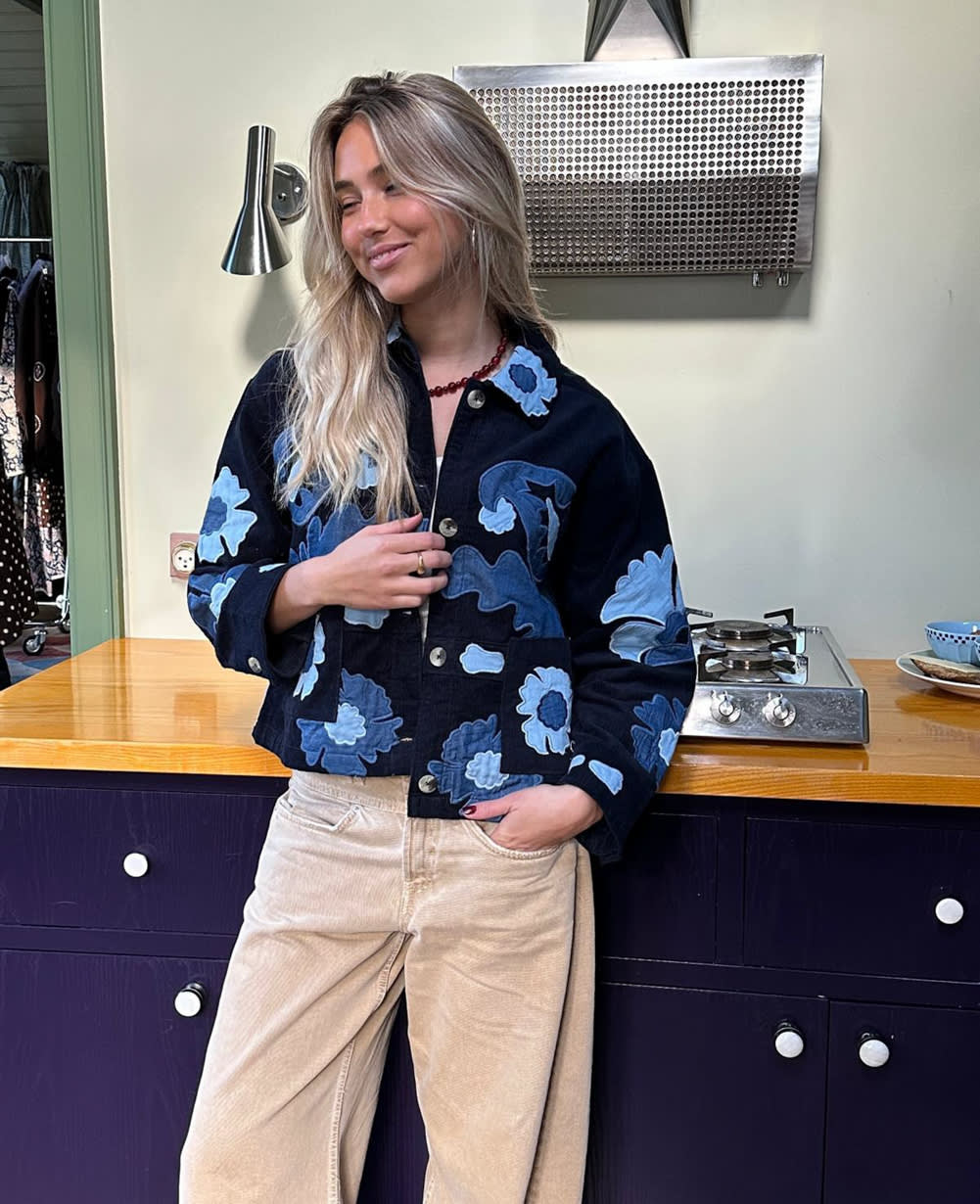 Mya Jacket - Navy Sea
