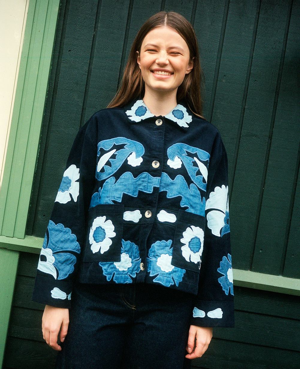Mya Jacket - Navy Sea