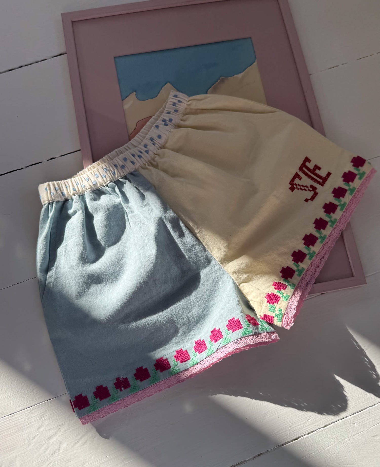Myra MINI Shorts - Baby Blue