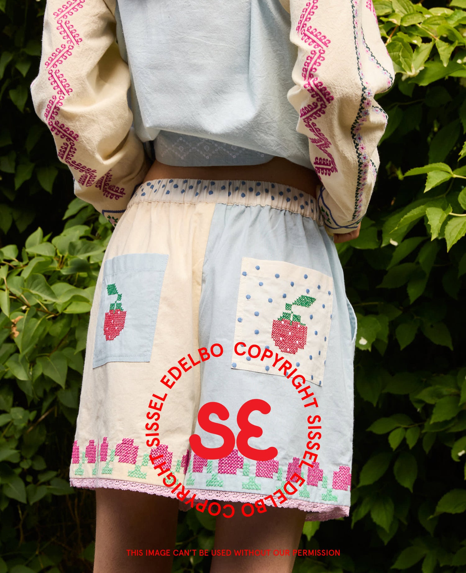 Myra Shorts - Baby Blue