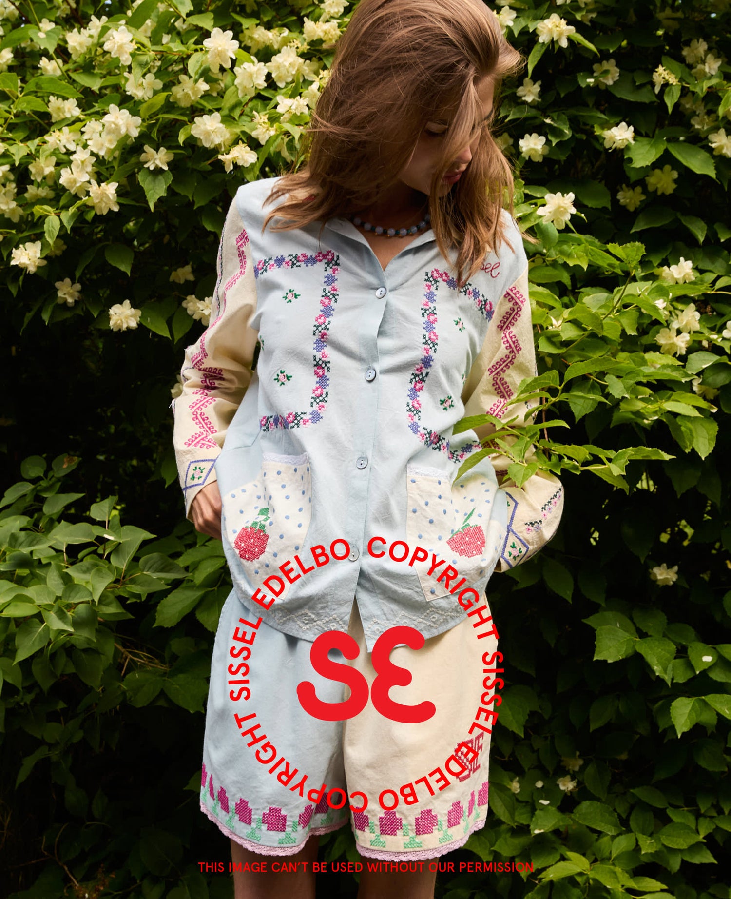 Myra Shorts - Baby Blue