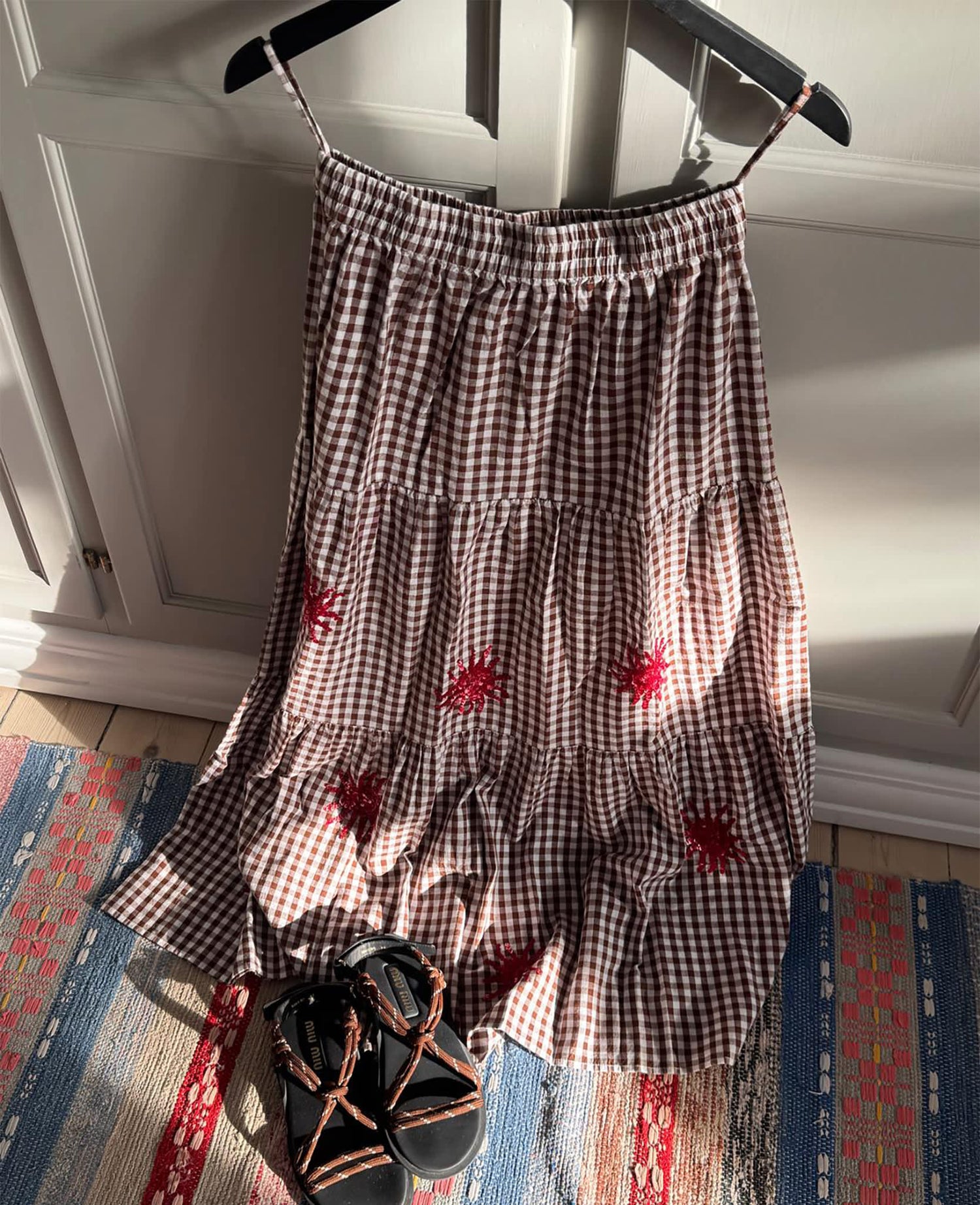 Nanette Skirt - Brown Checks