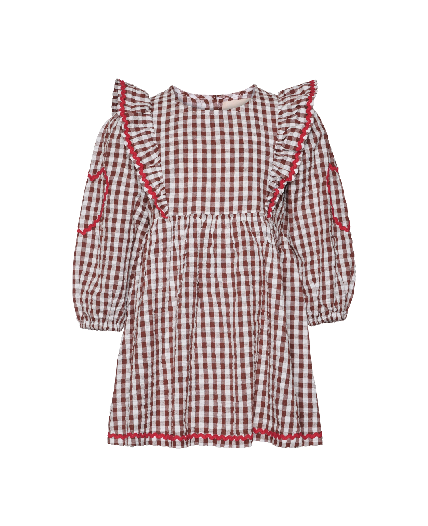Nanette MINI Dress - Brown Checks