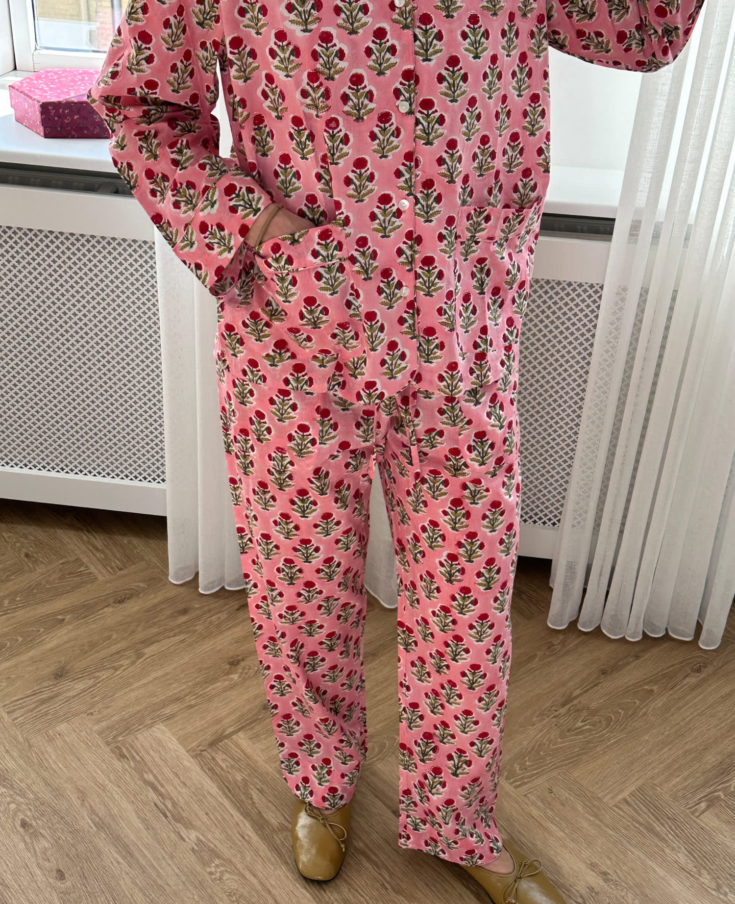 Nuit Pyjamas Set - Cherry Flower