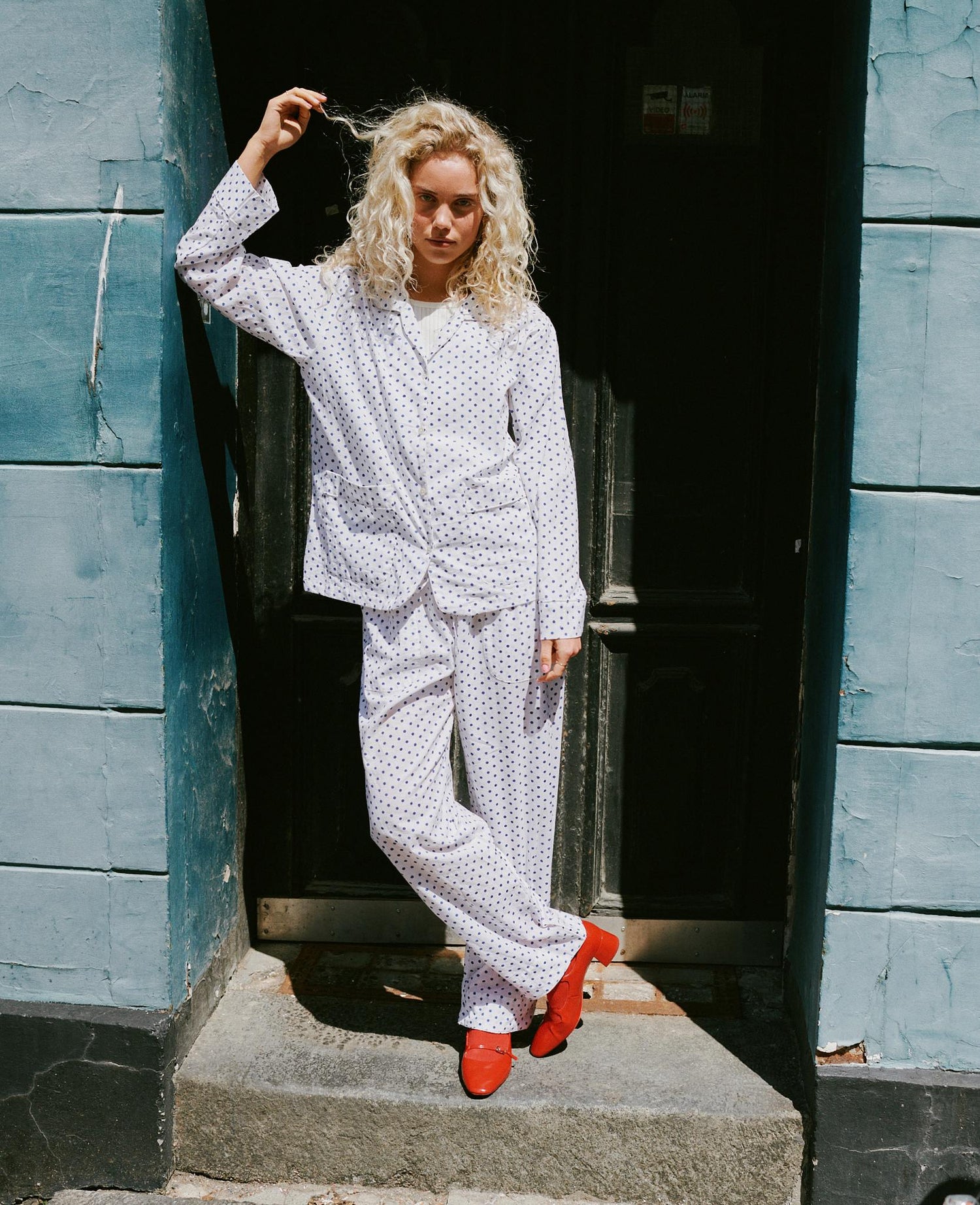 Nuit Pyjamas Set - Navy Dot