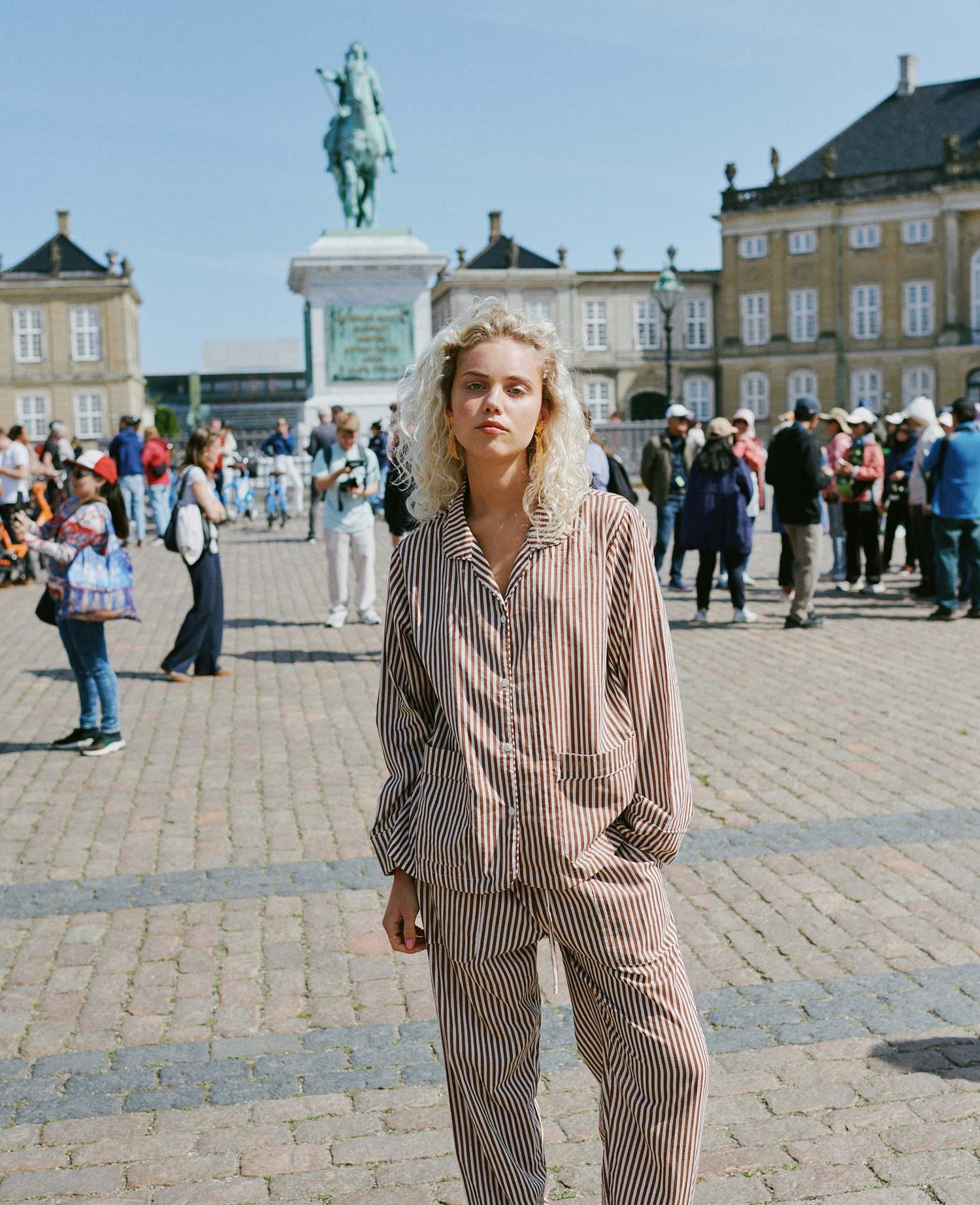Nuit Pyjamas Set - Brown Stripes