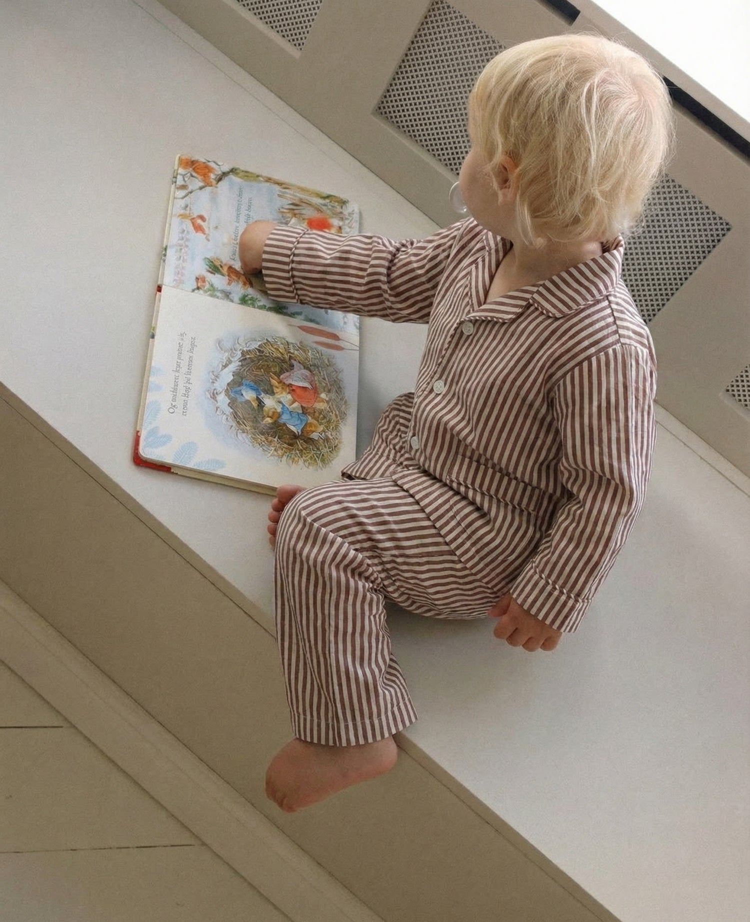 Nuit MINI Pyjamas Set - Brown Stripes