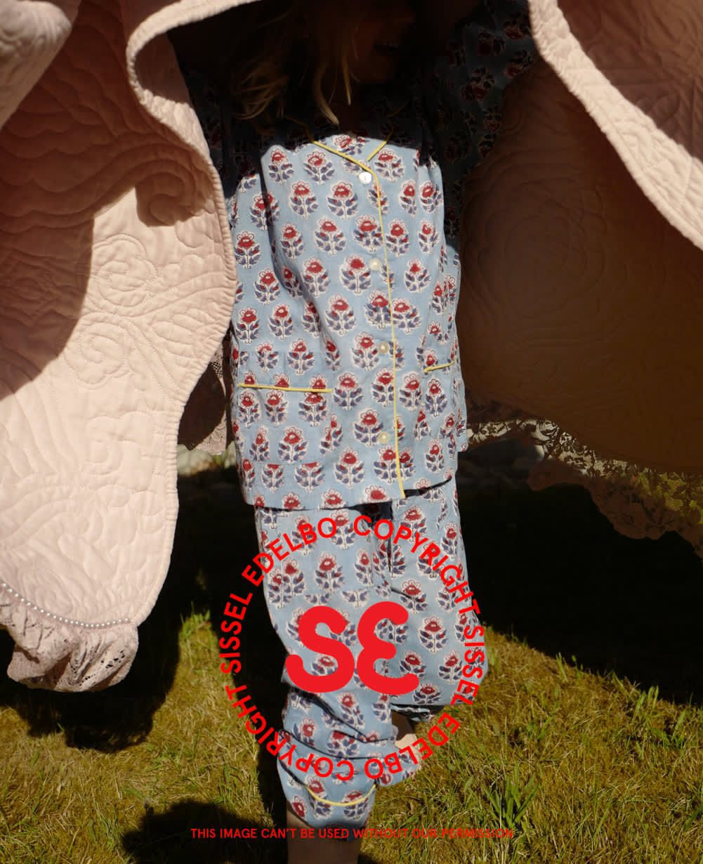 Nuit MINI Pyjamas Set - Blue Flowers
