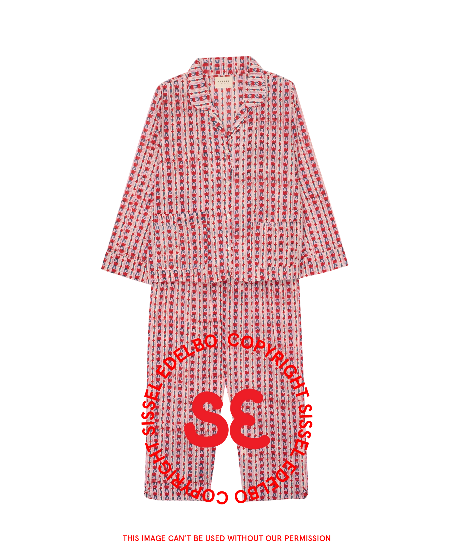 Nuit Pyjamas Set - Red Flower