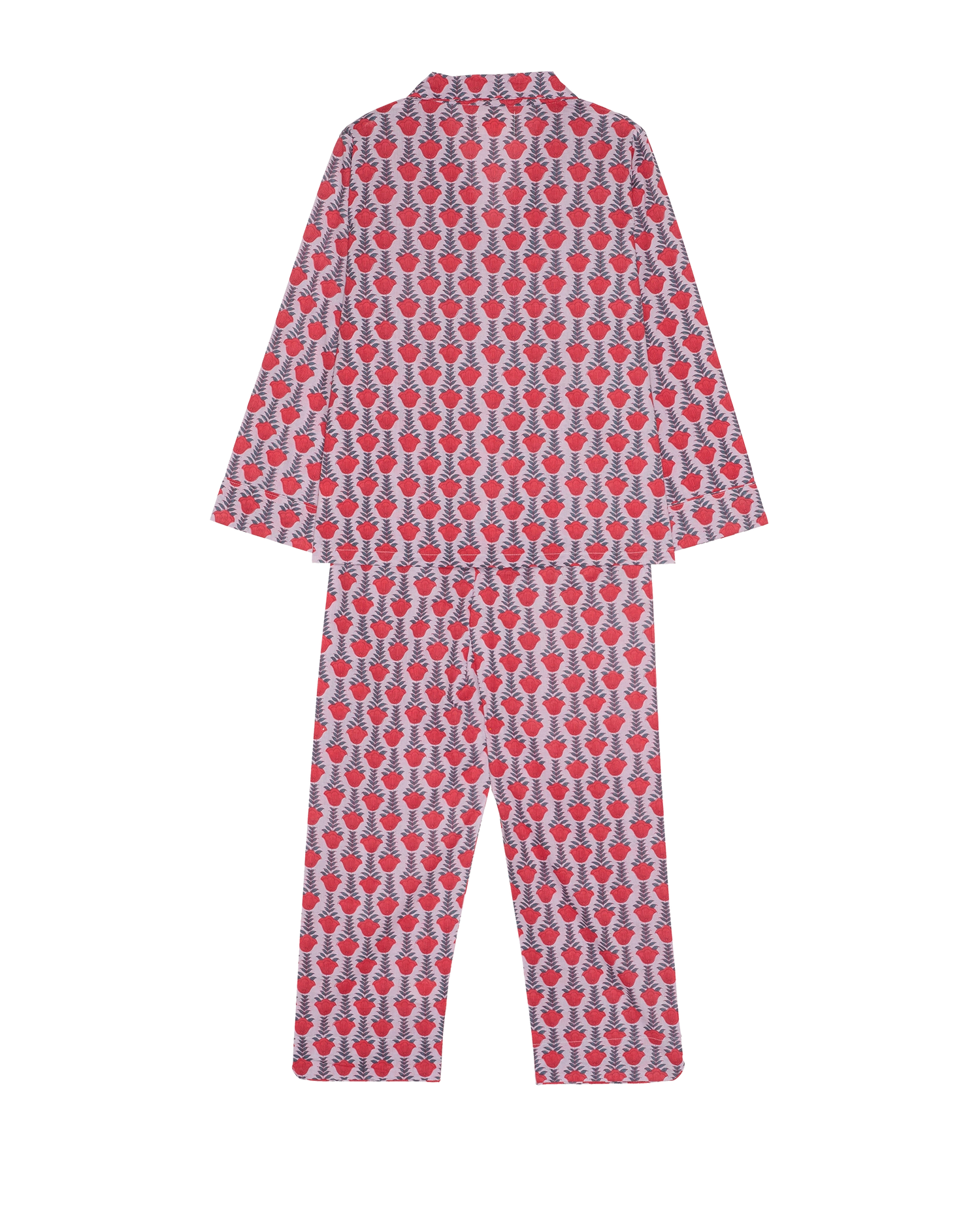 Nuit Pyjamas Set - Red Lavender
