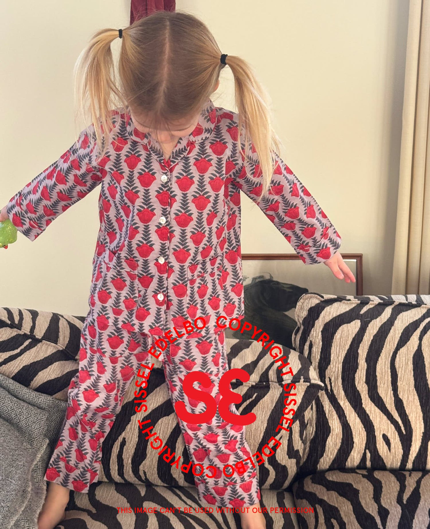 Nuit MINI Pyjamas Set - Red Lavender