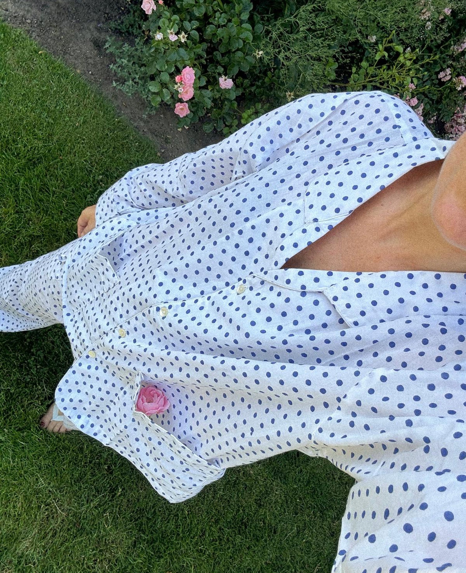 Nuit Pyjamas Set - Navy Dot