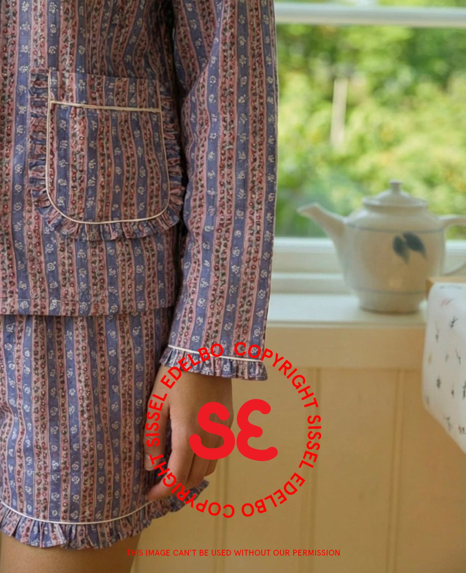 Nuvena Pyjamas Set - Blue Stripes