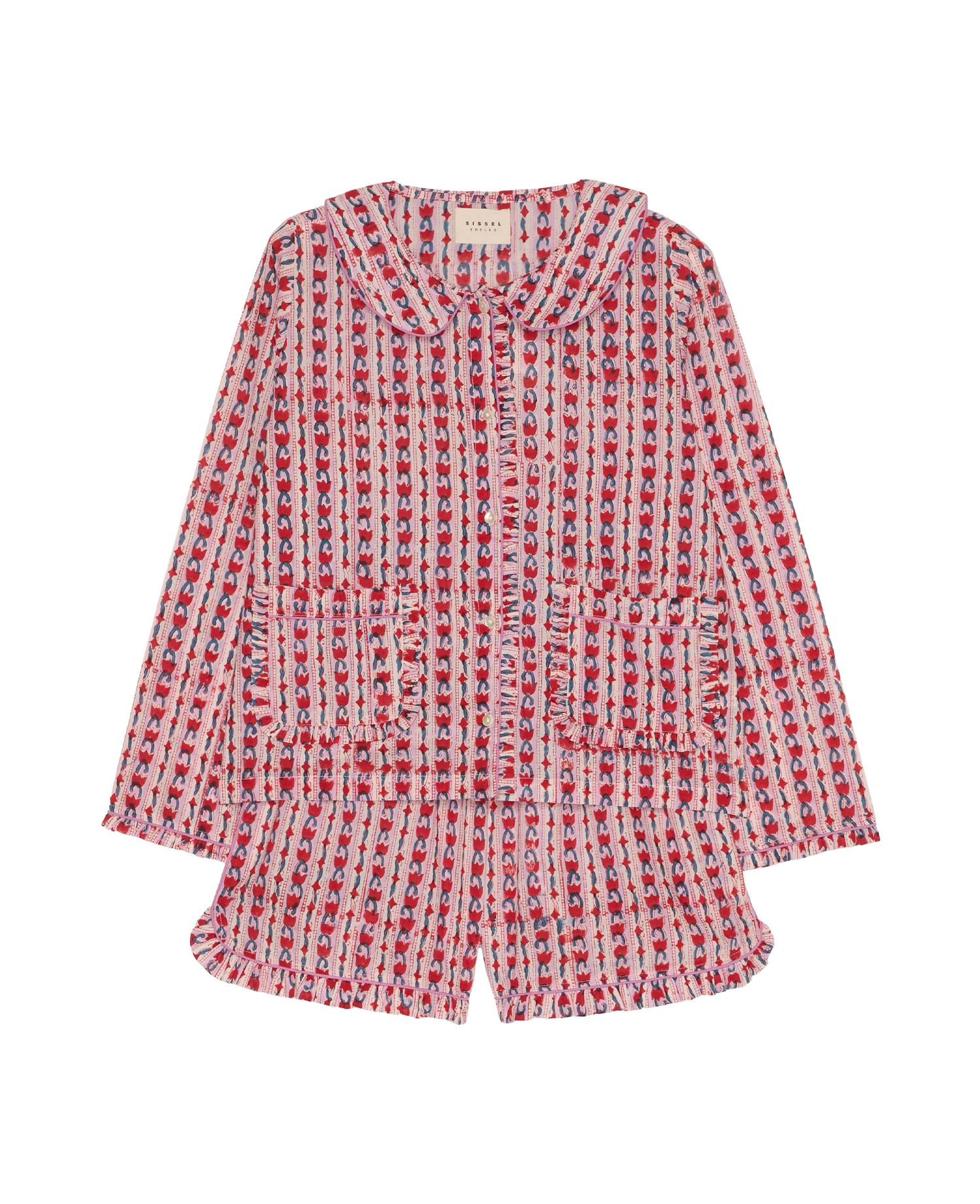 Nuvena Pyjamas Set - Red Bloom