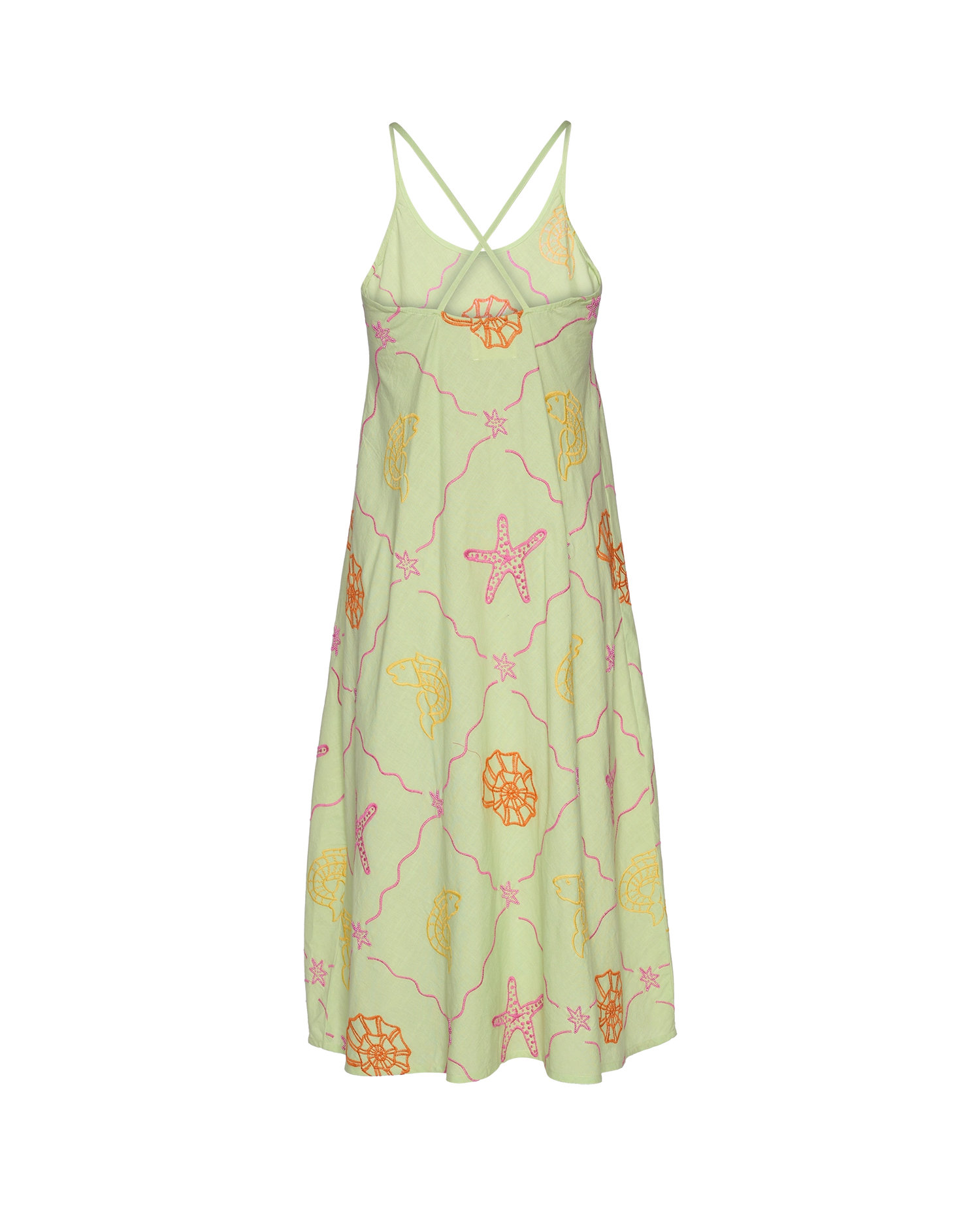 Ocean Strap Dress - Pastel Green