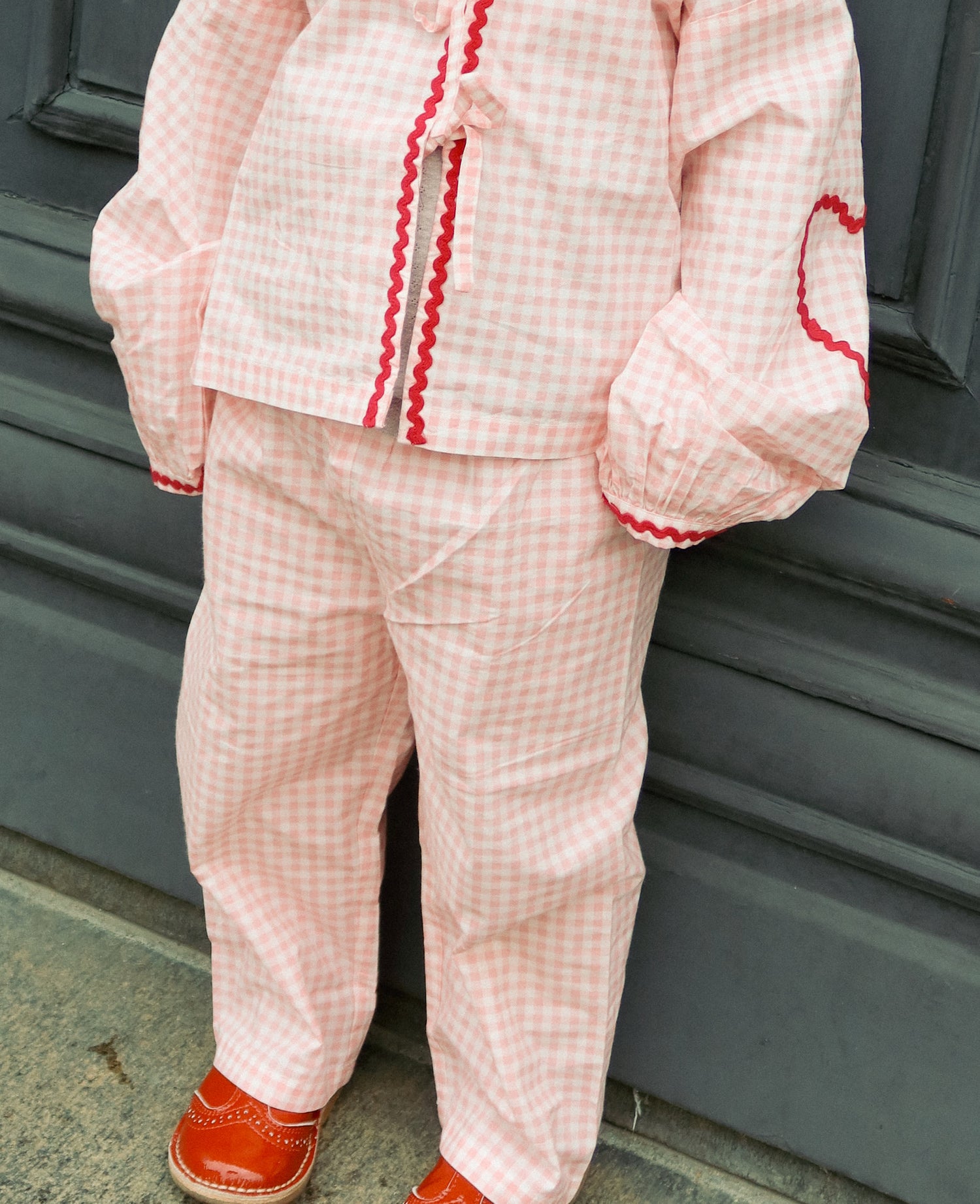 Oda MINI Pants - Pink Checks