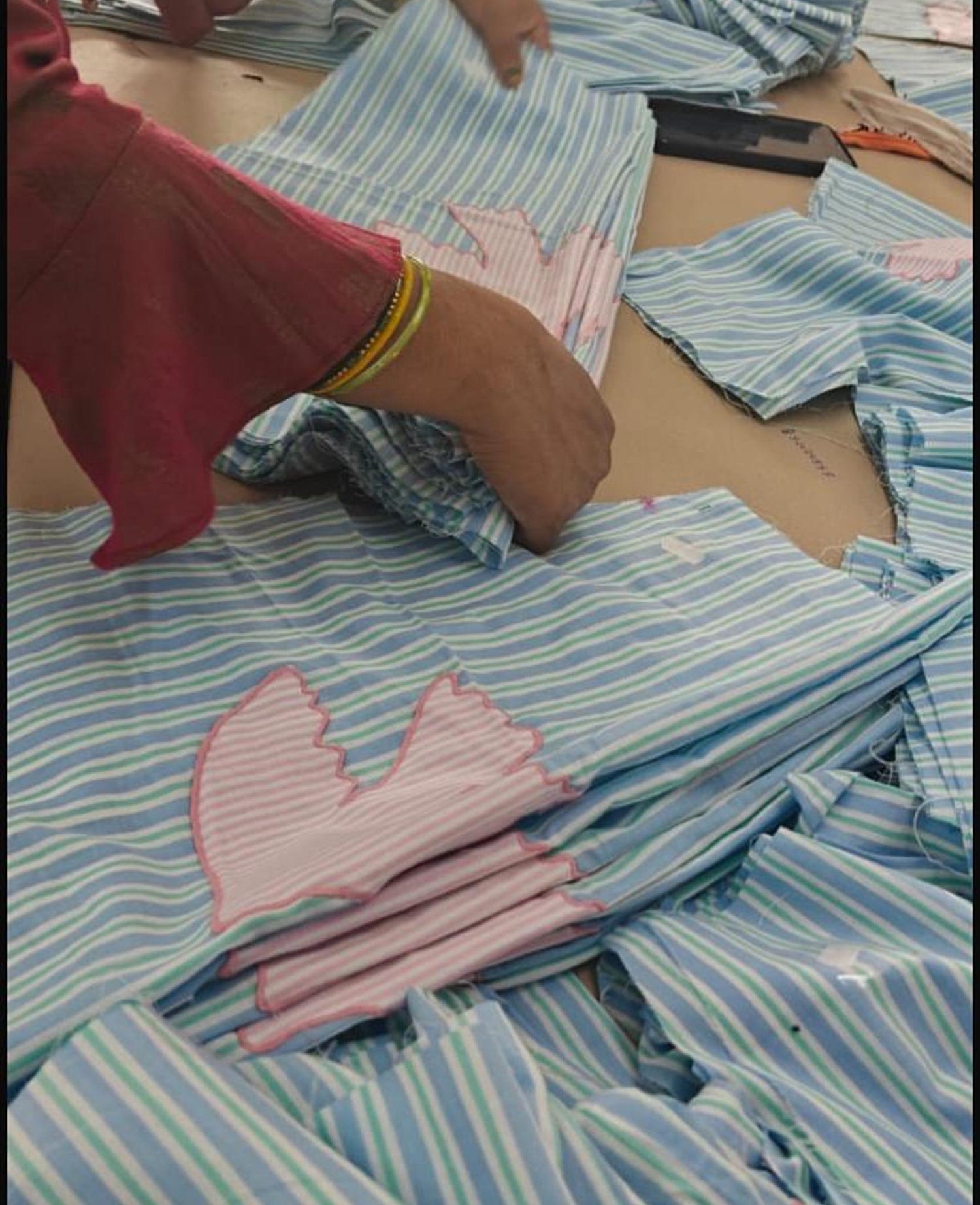 Pil Shirt - Green Stripes