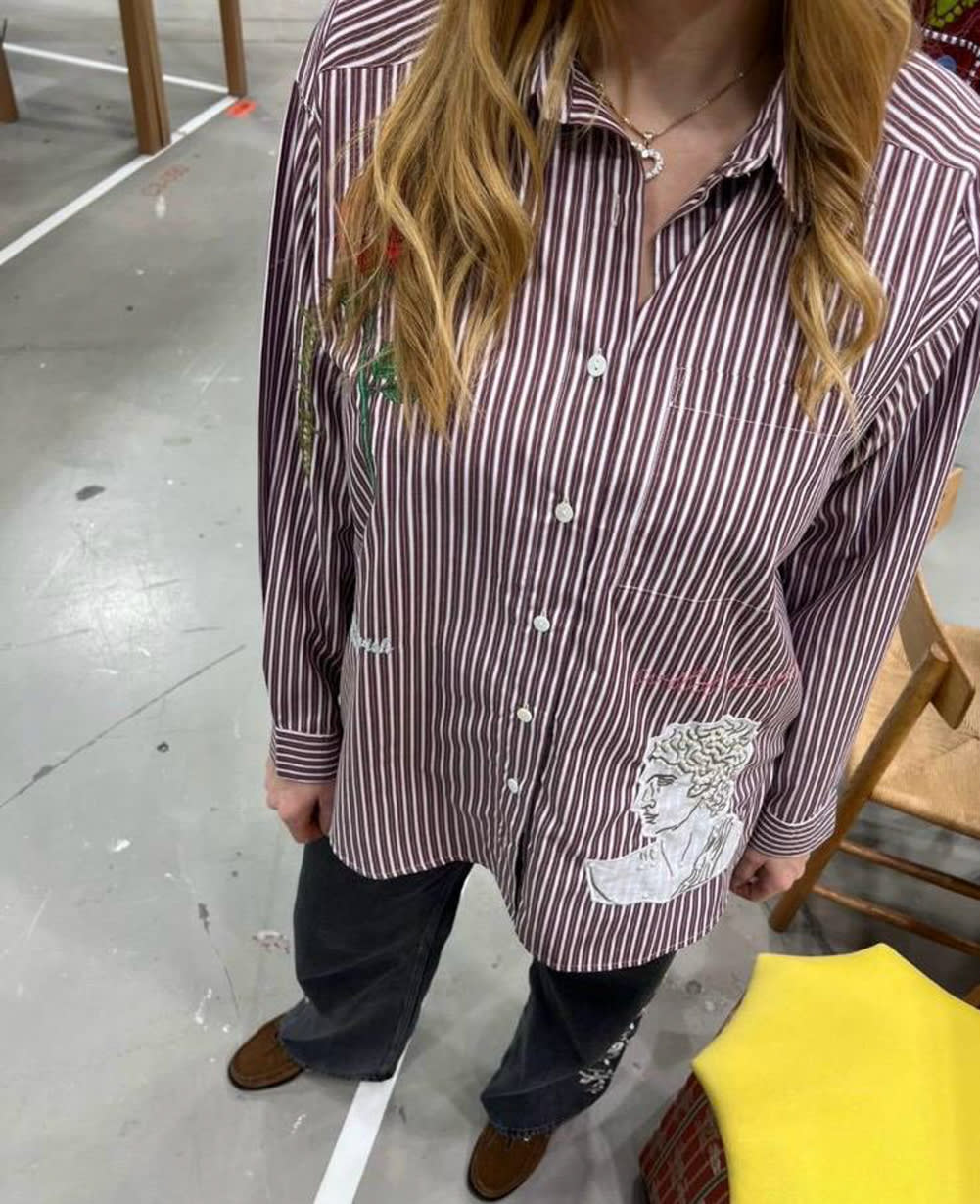 Pil Shirt - Purple Stripes