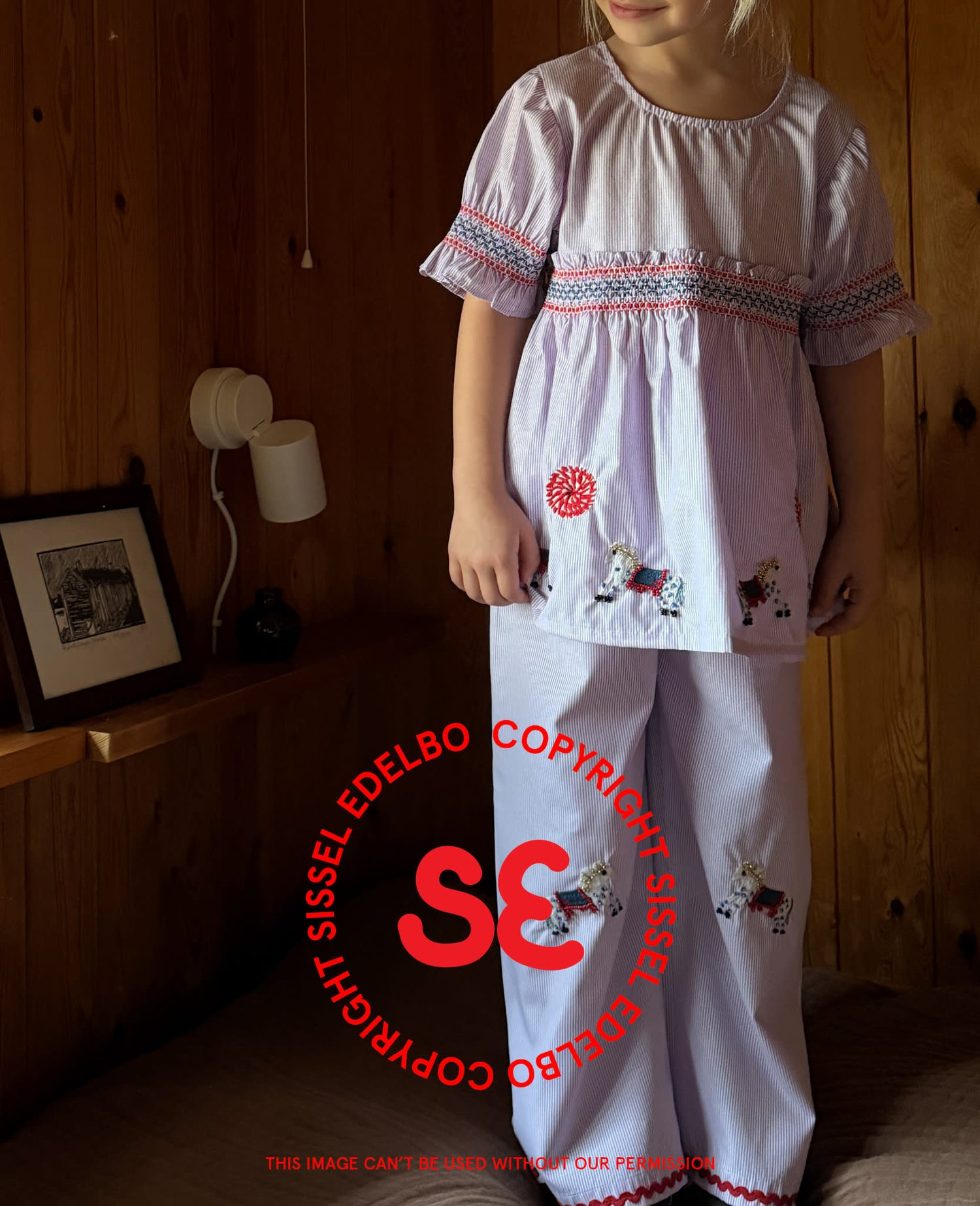 Pilu MINI Top - Purple Stripes