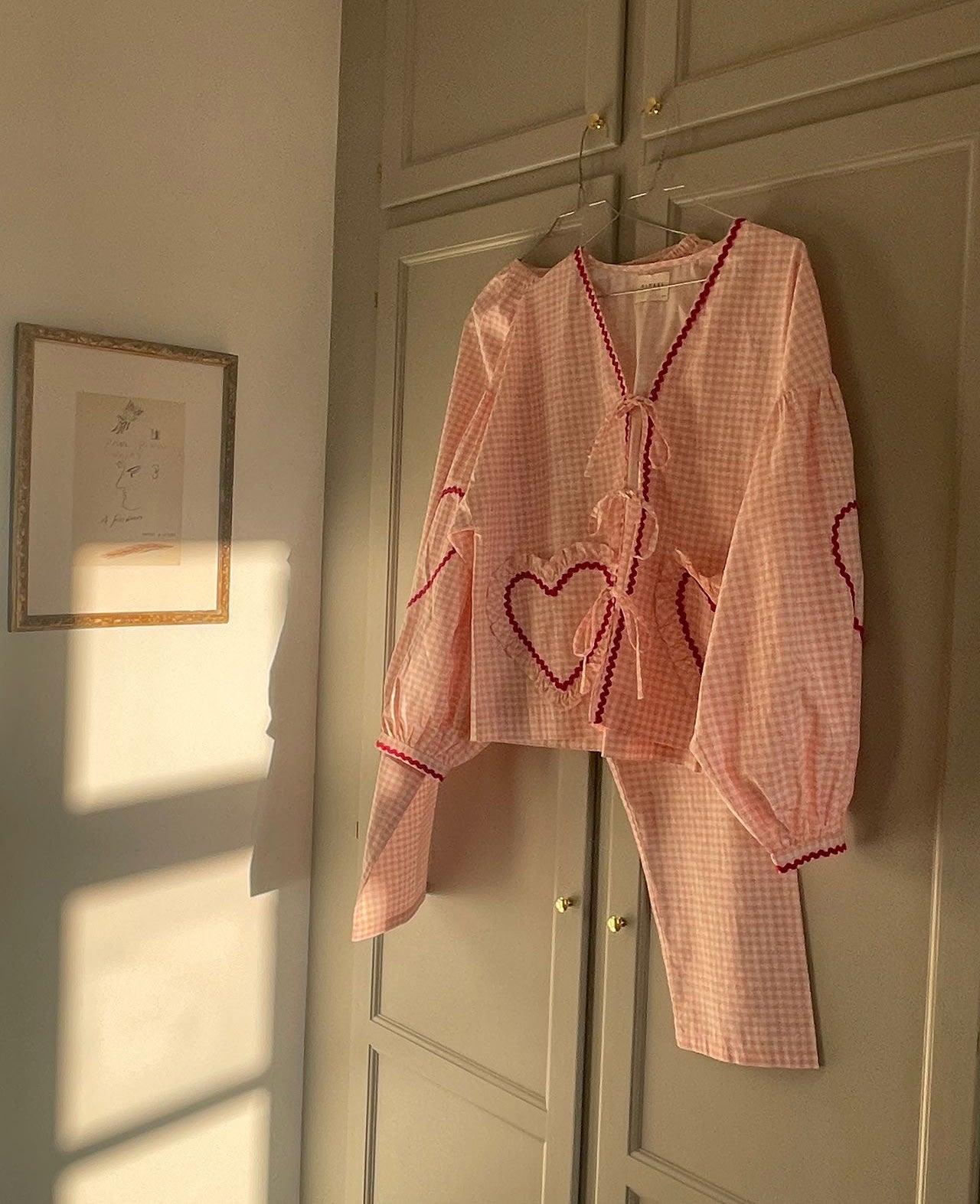 Asta Pants - Pink Checks – SISSEL EDELBO