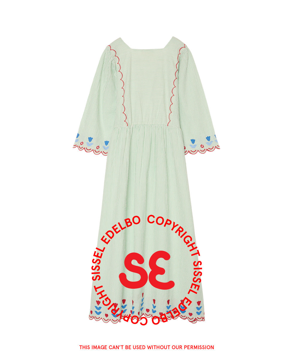 Pixie Dress - Mint Stripes