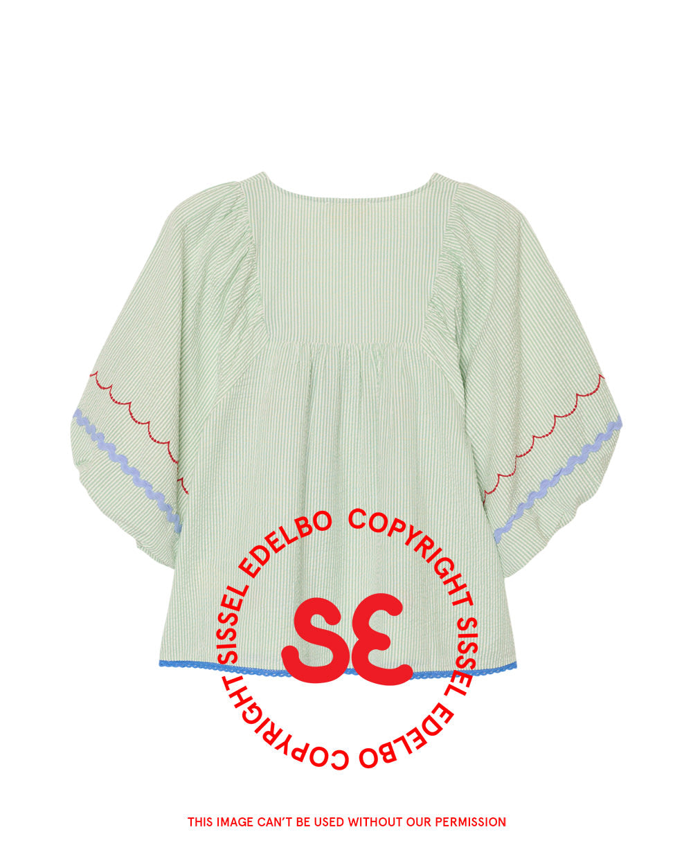 Pixie Top - Mint Stripes