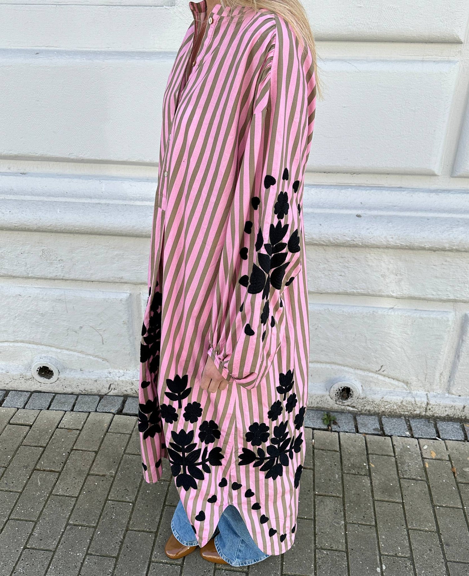 Rikke Dress - Pink Stripes