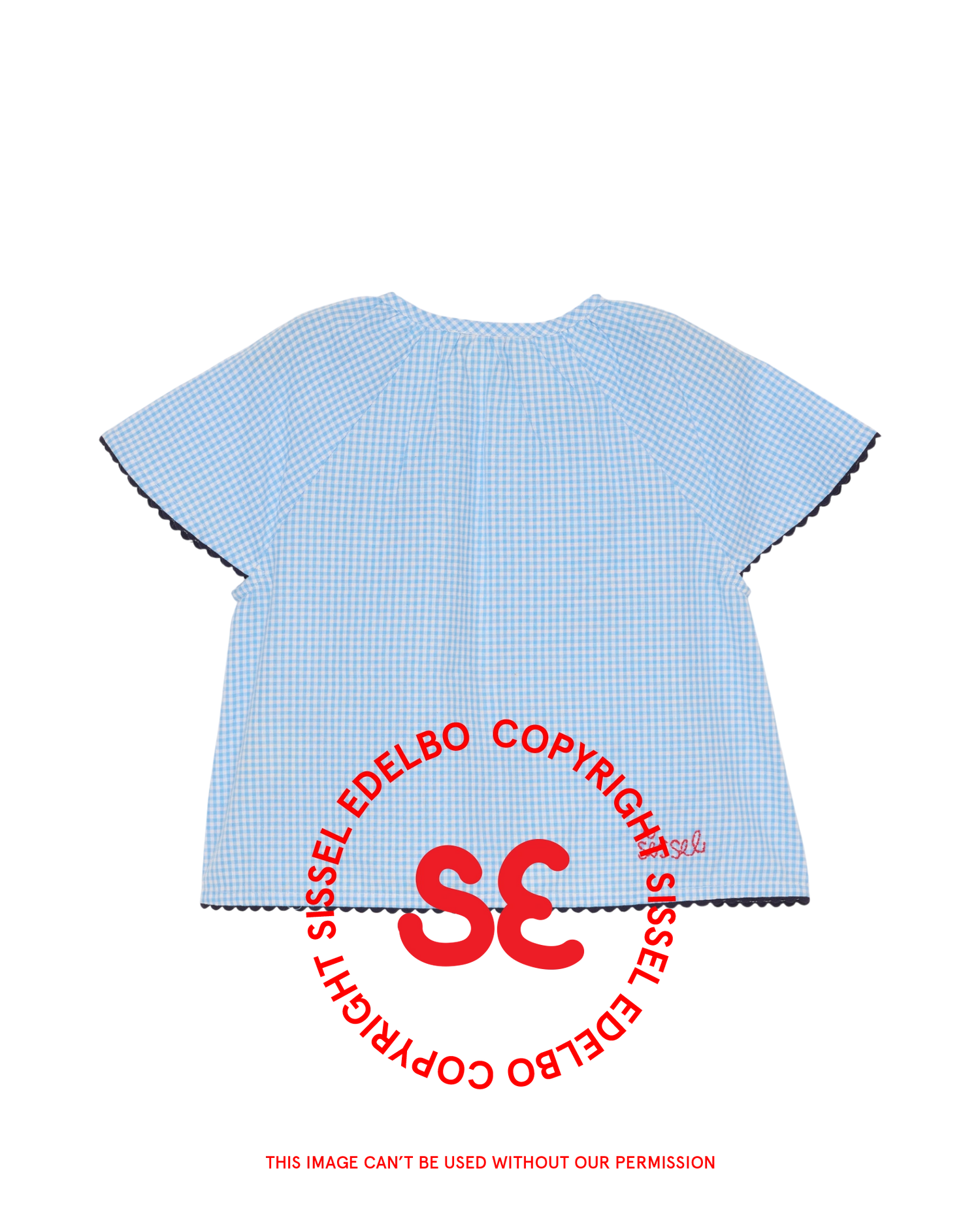 Rillo MINI Top - Blue Gingham