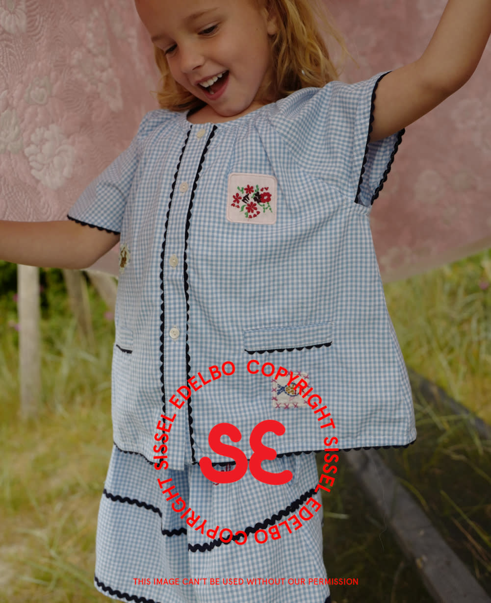 Rillo MINI Top - Blue Gingham