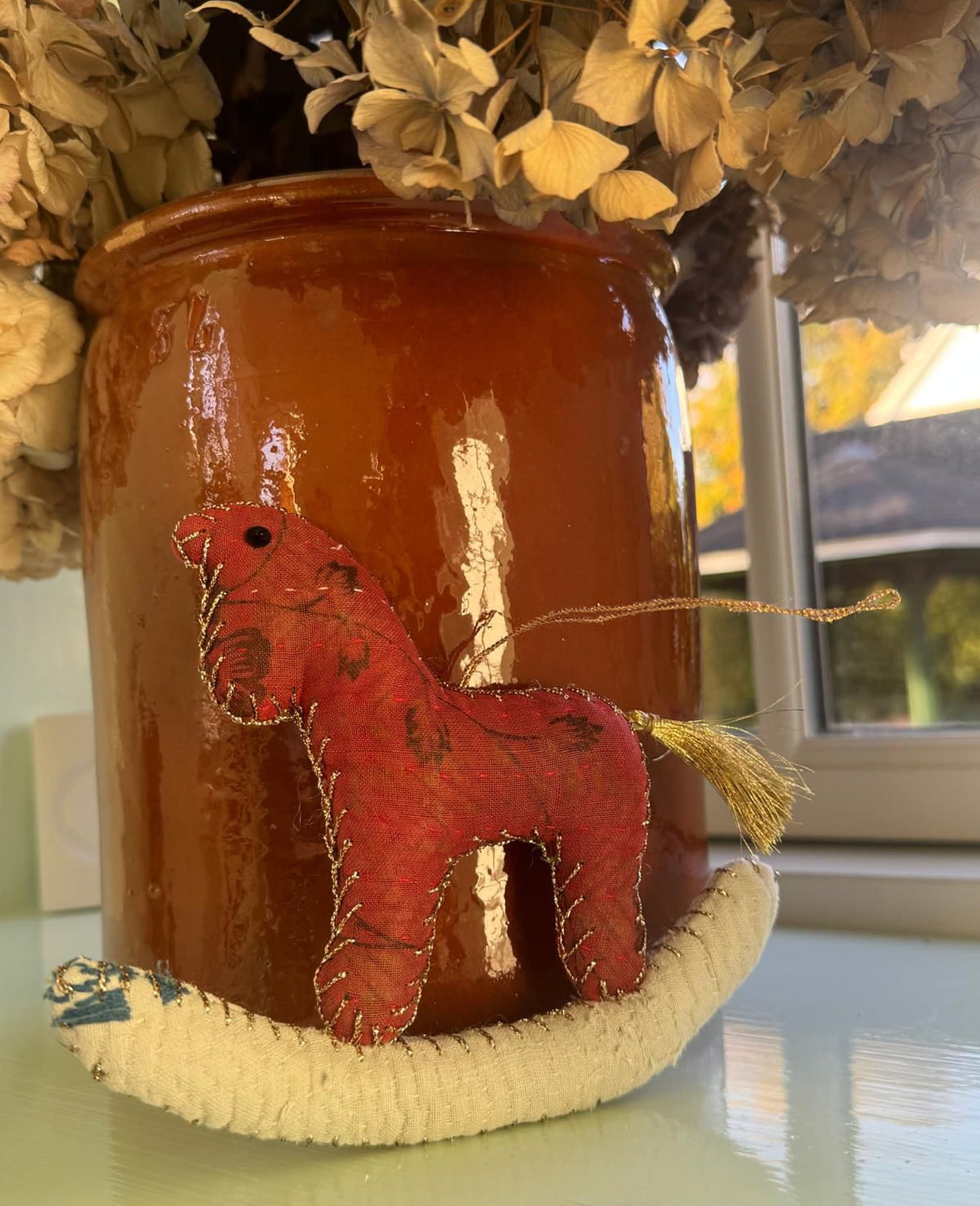 Rocking Horse Ornament - Rose of Kelpie