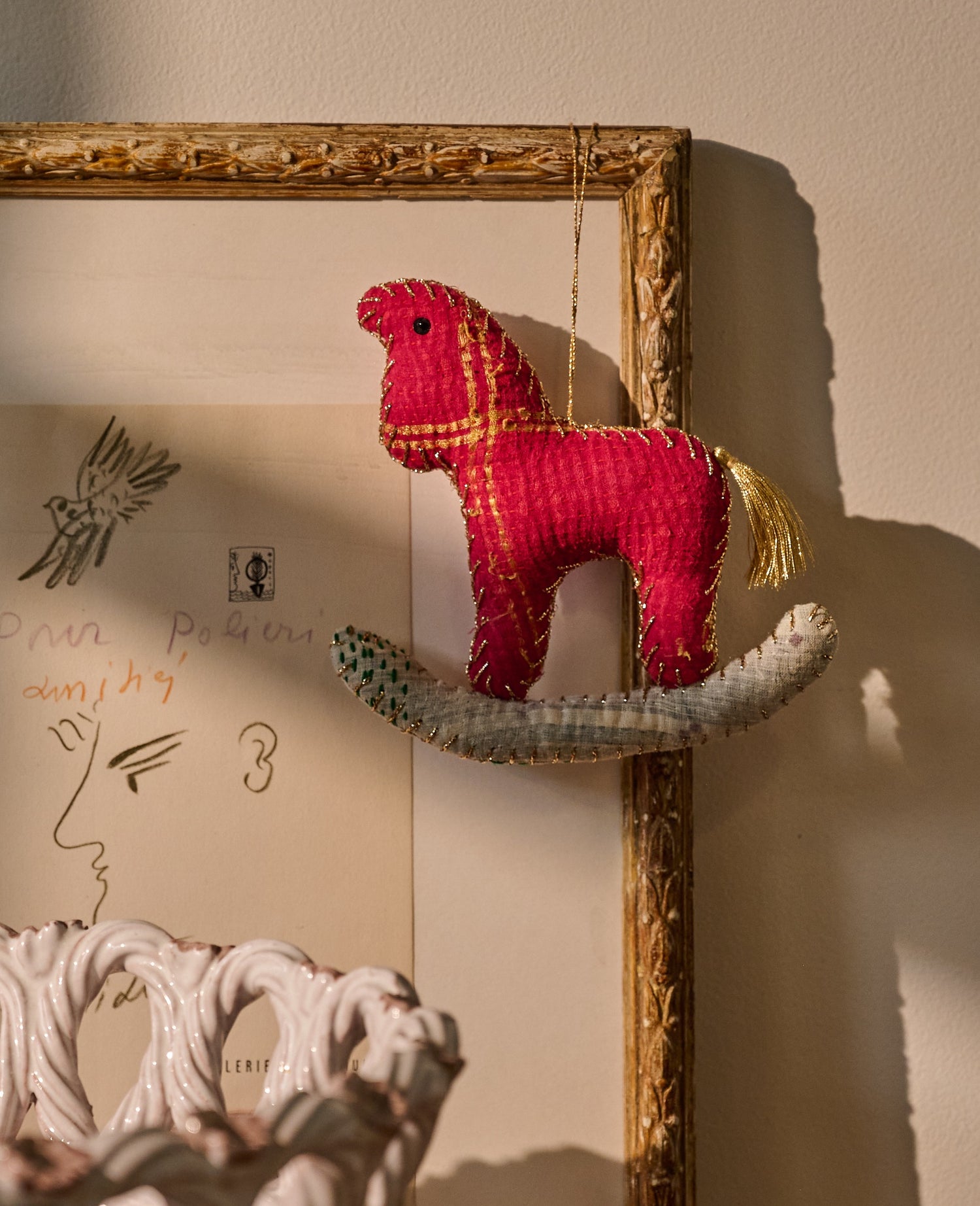 Rocking Kantha Horse Ornament - Spirit life